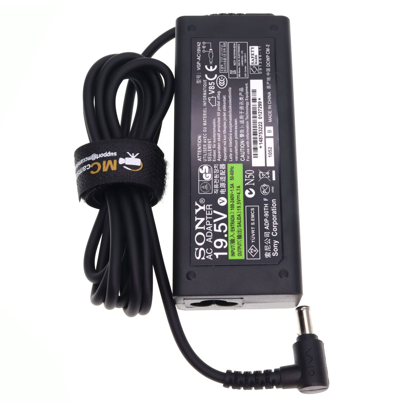 19.2V AC Power Adapter Cable for Sony FX6 FX9 PXW-Z200 Camera Power Cord, 100V-240V to 19.5V