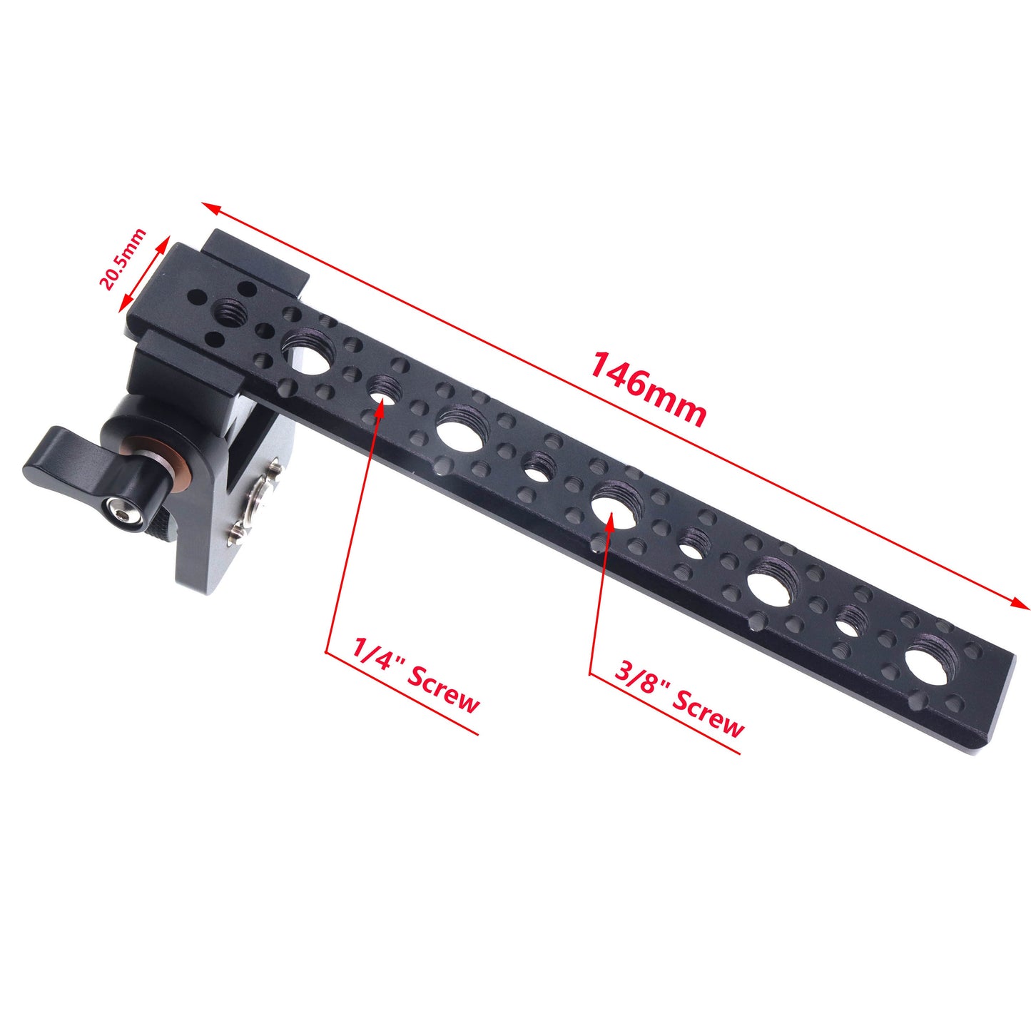 Articulated Mounting Plate AMP-1 for Alexa 35 Camera with 1/4'' & 3/8'' Expansion Side Board Portable Mounting Panel Plate