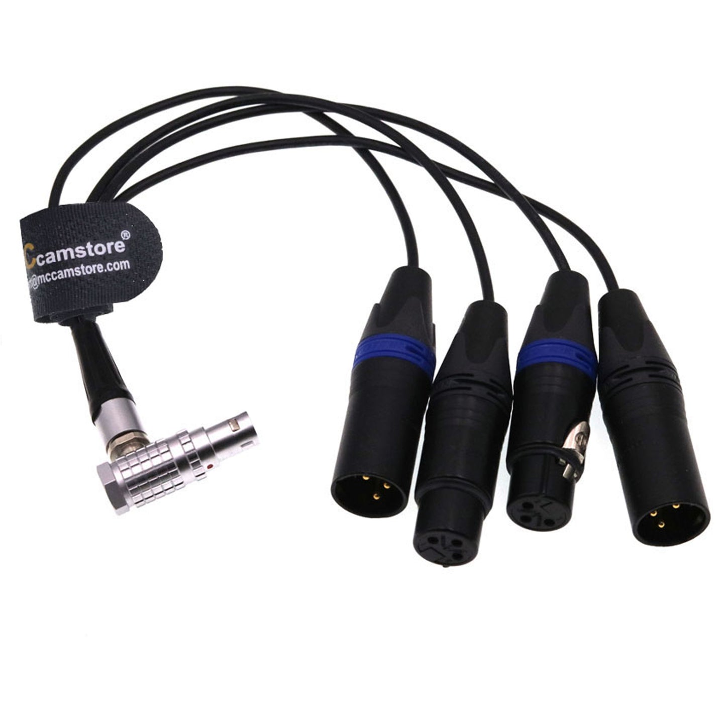 10Pin to 2X 3Pin XLR Male and 2X XLR 3 pin Female Breakout Audio Input Output Cable for Atomos Shogun Ninja Inferno Flame Monitor Recorder Audio Splitter Cable