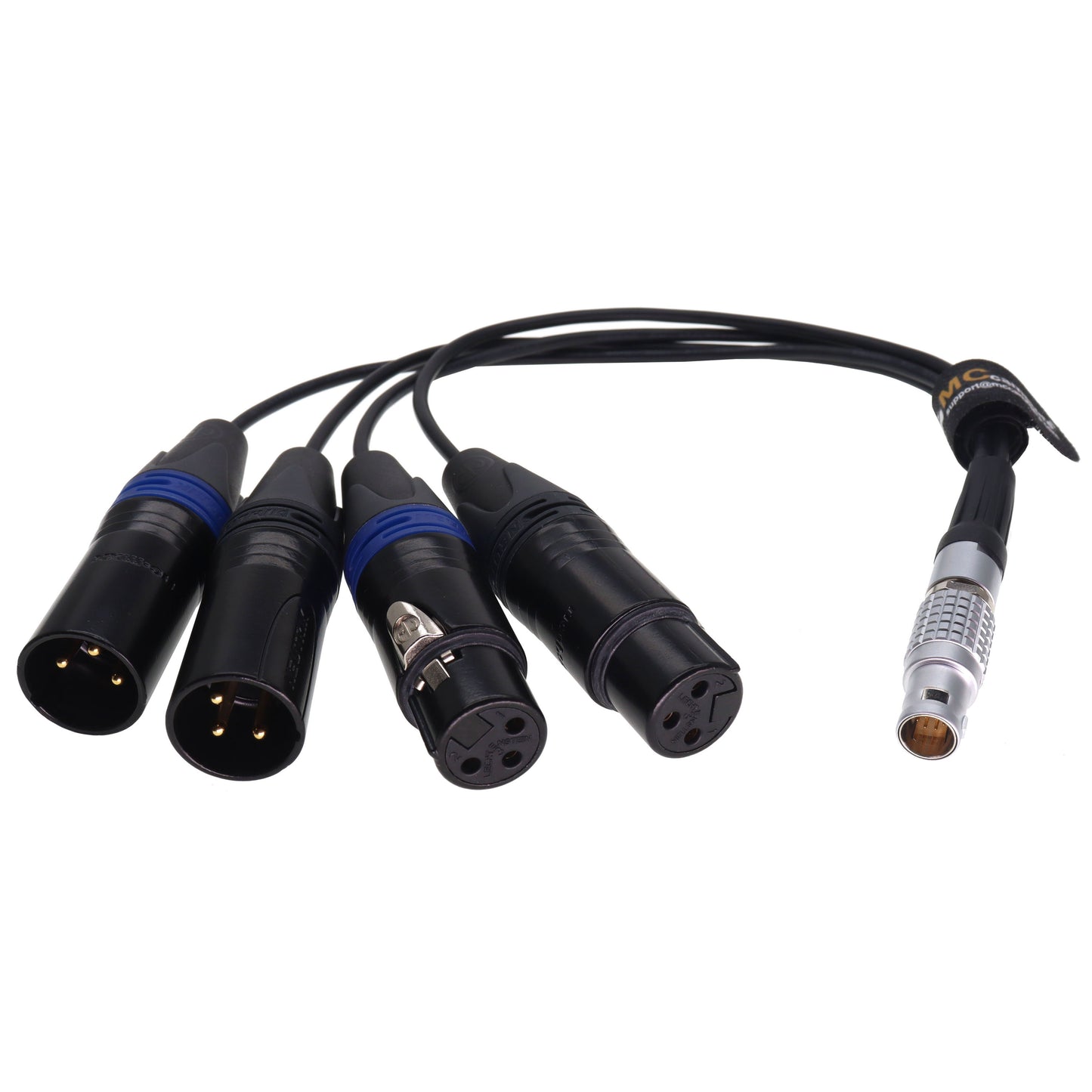 10Pin to 2X 3Pin XLR Male and 2X XLR 3 pin Female Breakout Audio Input Output Cable for Atomos Shogun Ninja Inferno Flame Monitor Recorder Audio Splitter Cable
