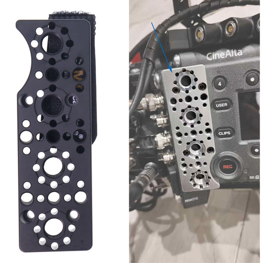 Expansion Side Plate for Sony Venice CineAltaV 2 Fixed with M3 Screws, for Multiple 1/4"-20 & 3/8"-16 Screw Hole Expansion Board 100mm