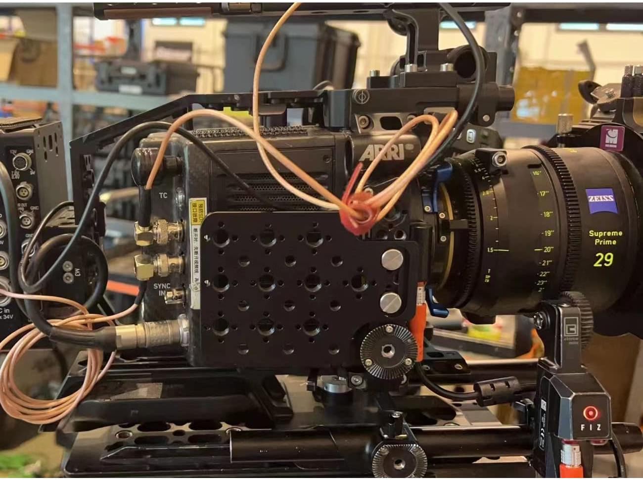 Cheese Plate, Side Mounting 3/8" 1/4" Thread Panel Plate for Sony ARRI RED Teradek Vaxis Rig Wireless Receiver