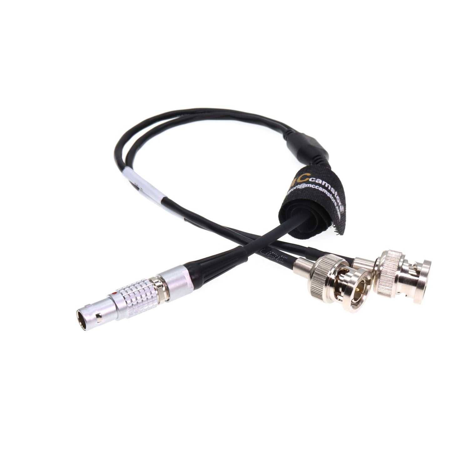 Sound Devices XL-LB2 0B 5pin Right Angle to Double BNC Time Code Input Output Cable