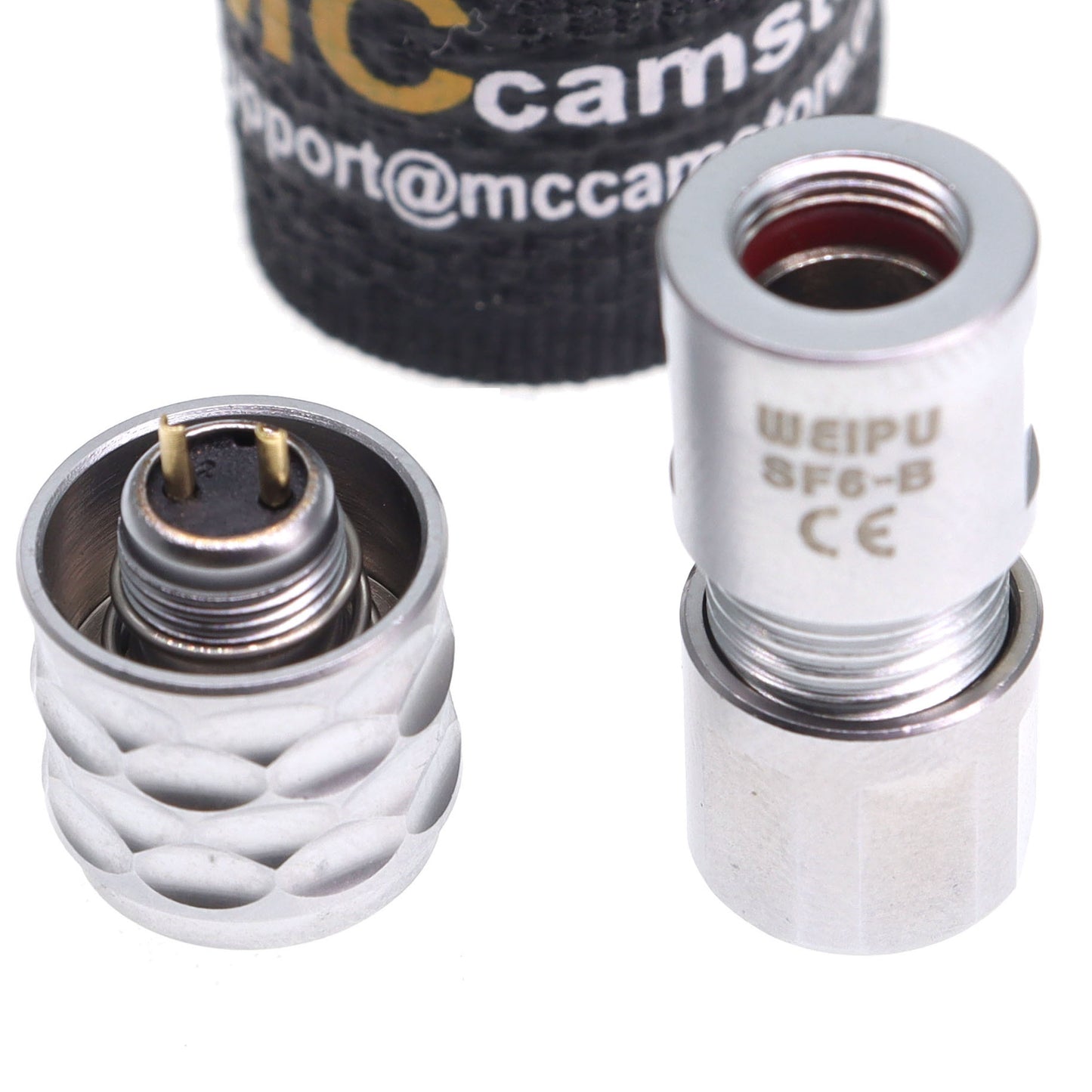 2Pin BMPCC 4K Connector Black Magic SF6 2Pin Female Plug Connectors for Blackmagic Pocket Cinema 4k 6K Camera Power Cable