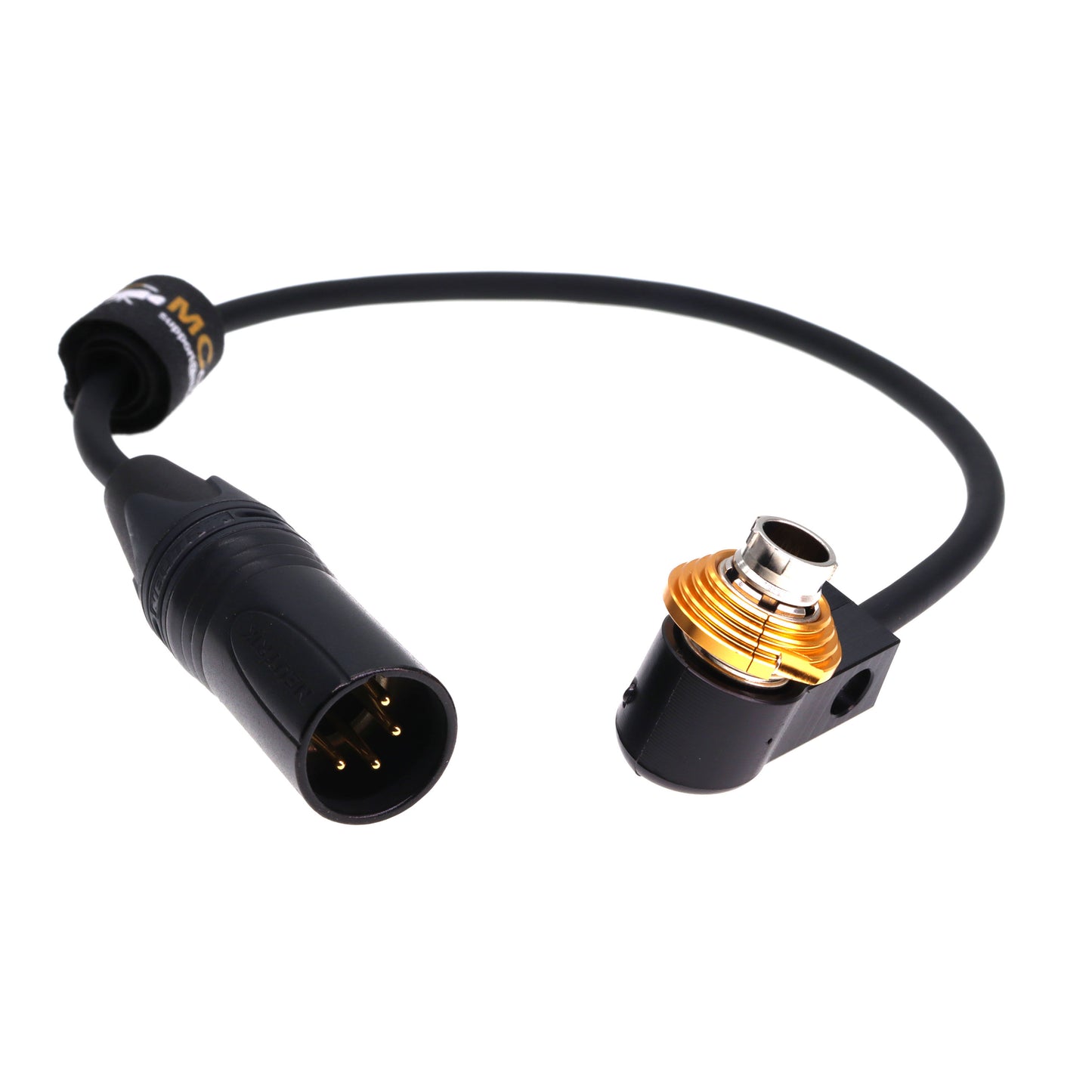 XLR 4 pin to Right Angle Hirose 20 Pin Power Cable for Fujinon Cabrio Cine Lens 50cm