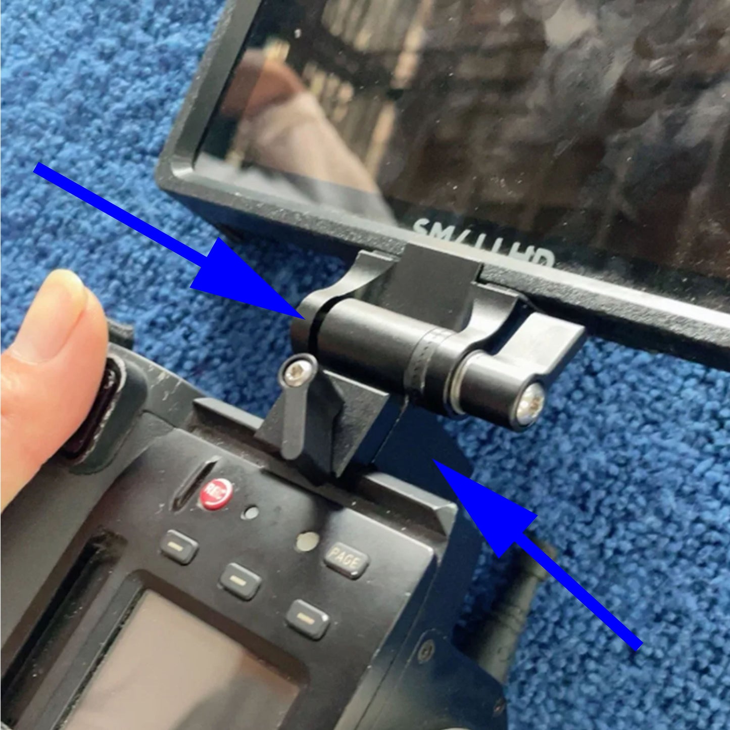 Hi-5 Display Bracket with 1/4" Screw, Wireless Focus Fixed Display Buckle for ARRI Hi5 Wireless Focus Fixed Display Bracket