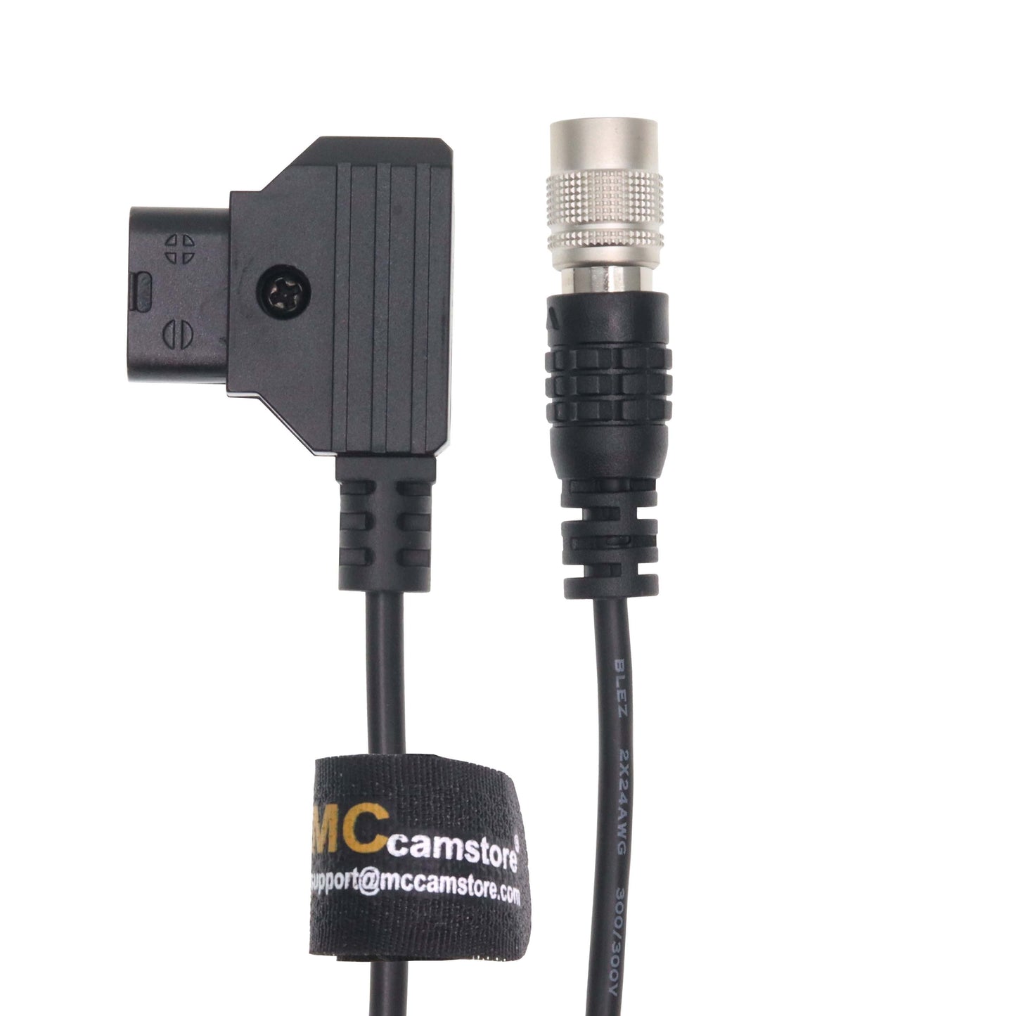 Hirose 4Pin Male to D-Tap for Zoom F4/F8/F8N Sound Devices 633/644/688/788T Coiled Cable