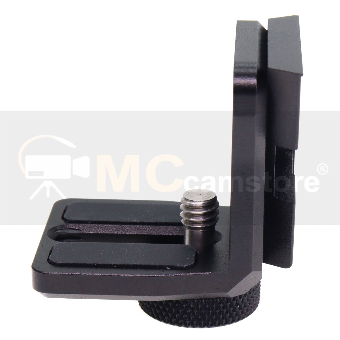 Right Angle Bracket for V-Mount Battery, Mini L-Shape Buckle Kit with 3/8''-16 & 1/4"-20 Screw for Video Accessory Expansion for Cheese Plate, Side Panel Plate, Field Monitor