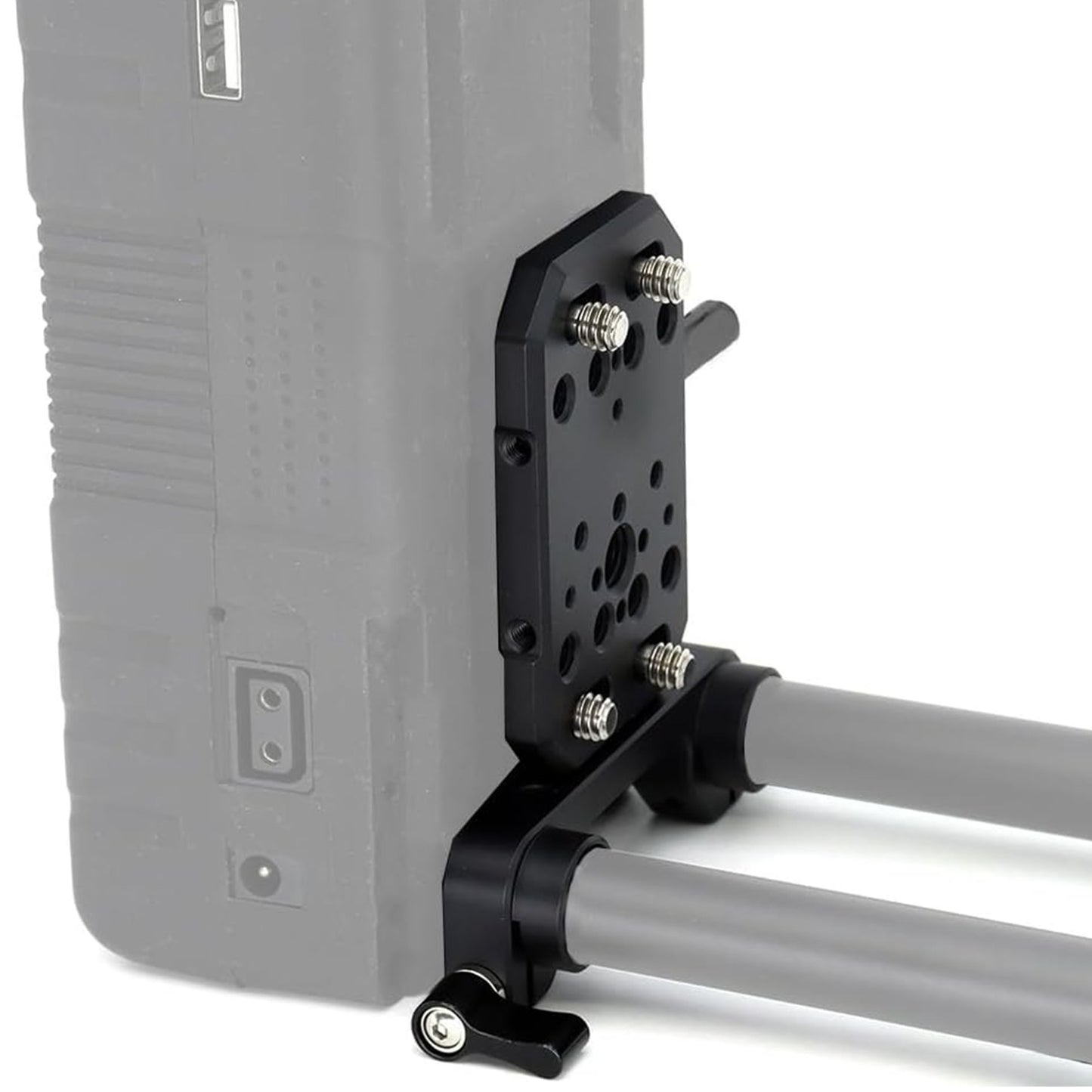 Mini V Mount Battery Plate, V-Lock Mount Battery Plate with 3/8 1/4 Screw for Camera Power Supply