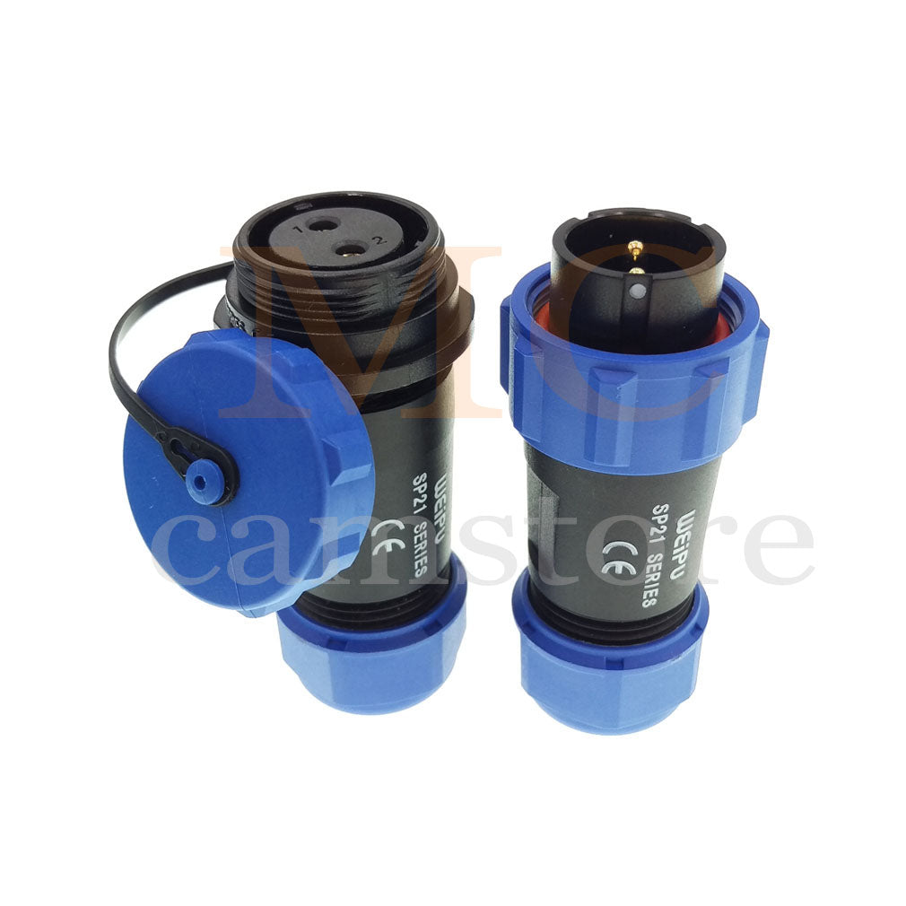 WEIPU SP21 IP68 Waterproof Connector, 2 3 4 5 5B 5C 6 6B 7 9 12 15pin Industrial Aviation LED Lamp Power Cable Plug Socket