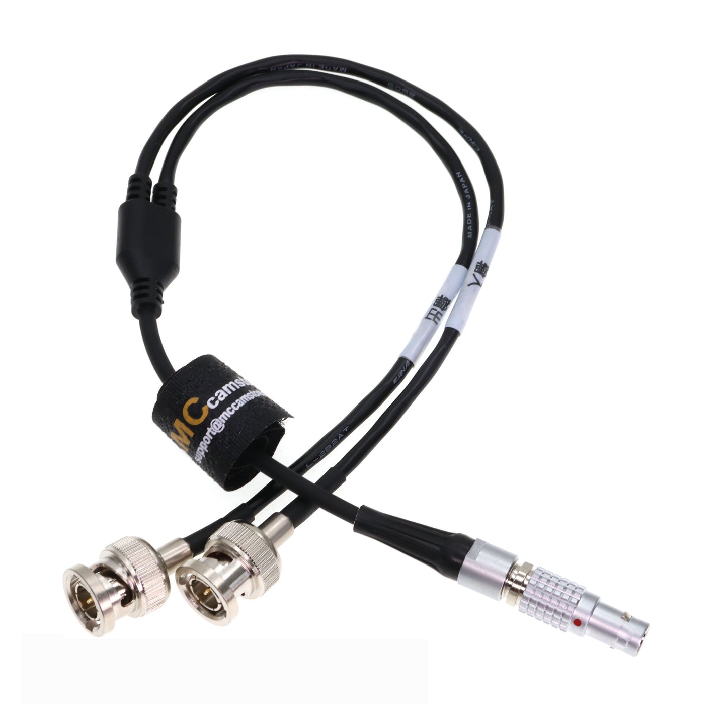 Sound Devices XL-LB2 0B 5pin Right Angle to Double BNC Time Code Input Output Cable
