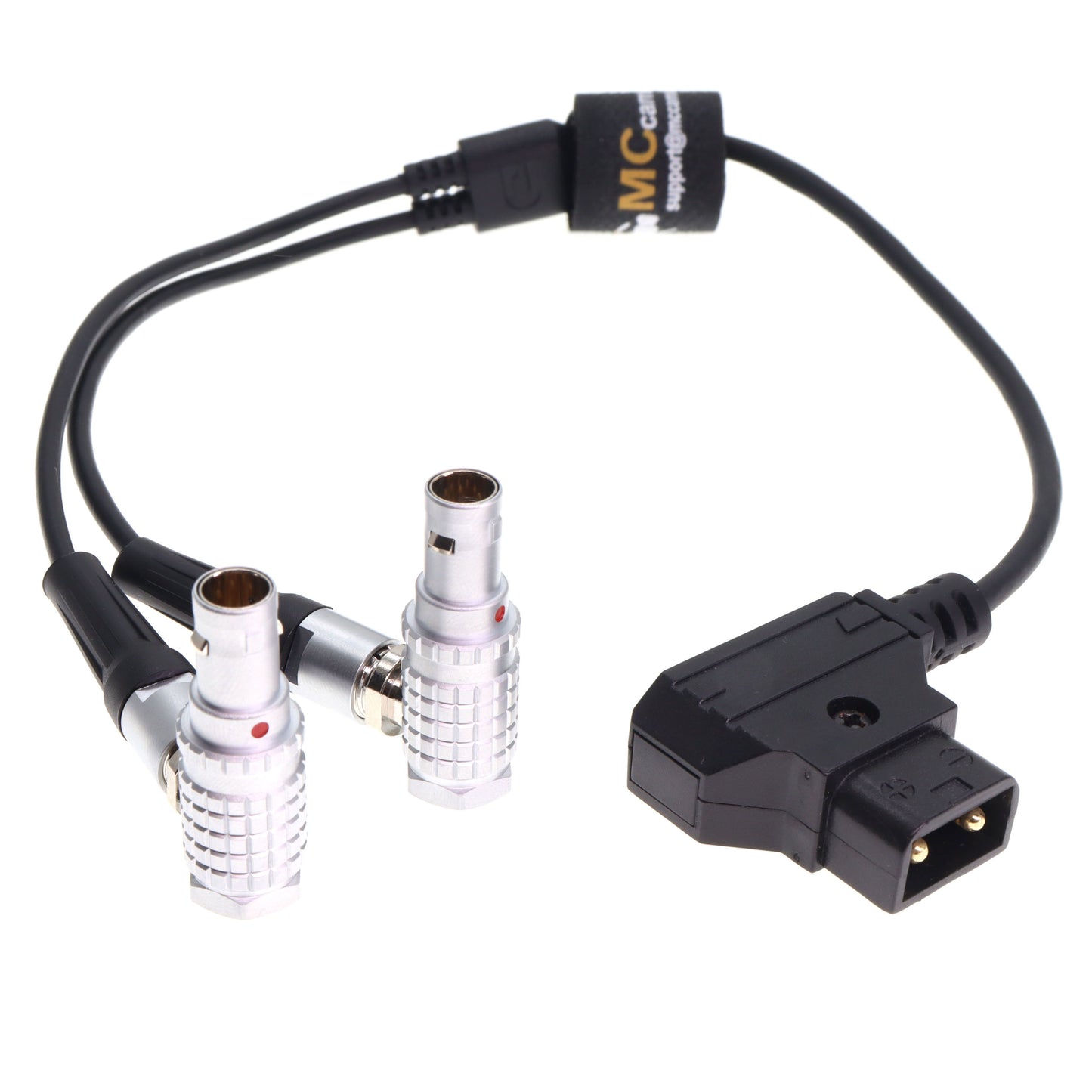Nucleus-M Motor Power Y Cable for Nucleus M Motor D tap to Two Right Angle 7 Pin Male Cable