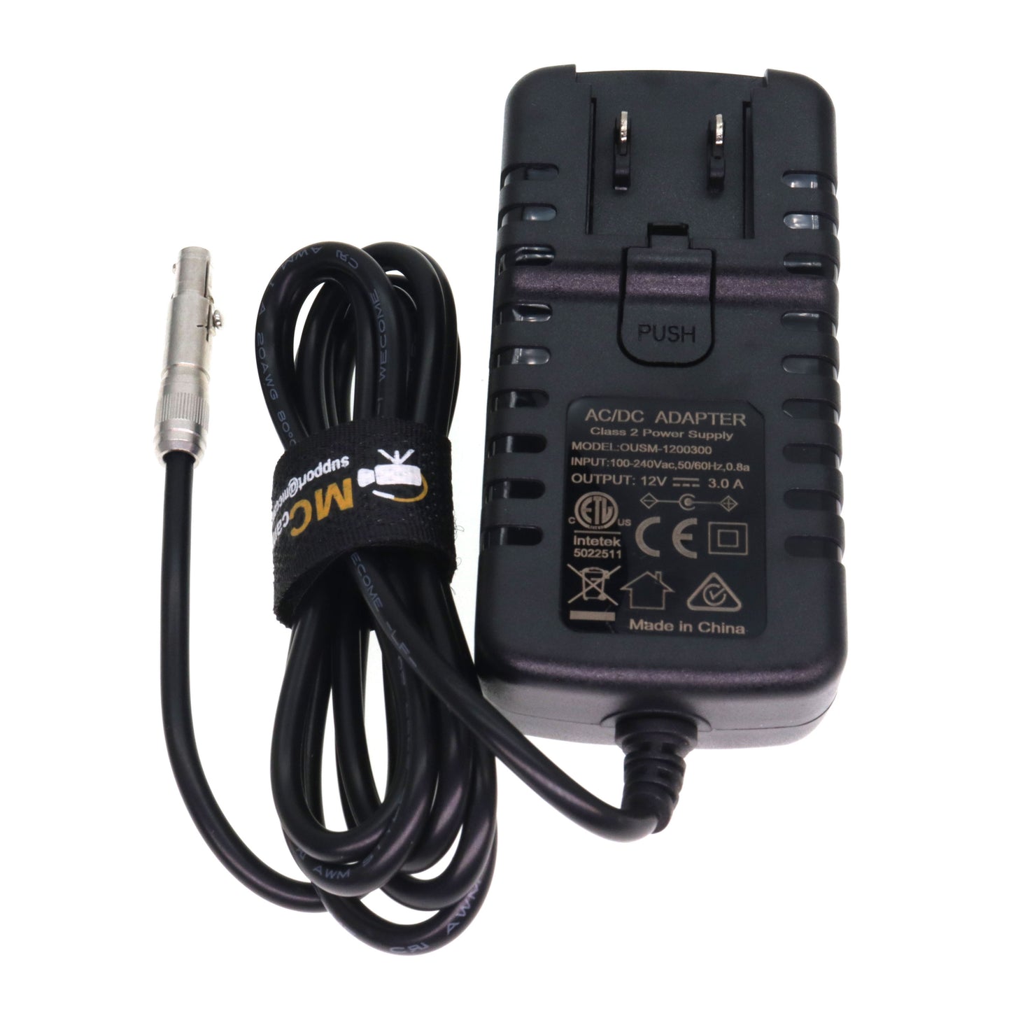 Wall AC to DC 12V 3A Power Adapter for Convergent Design Odyssey 7 7Q 7Q+ & Apollo Monitor Recorder