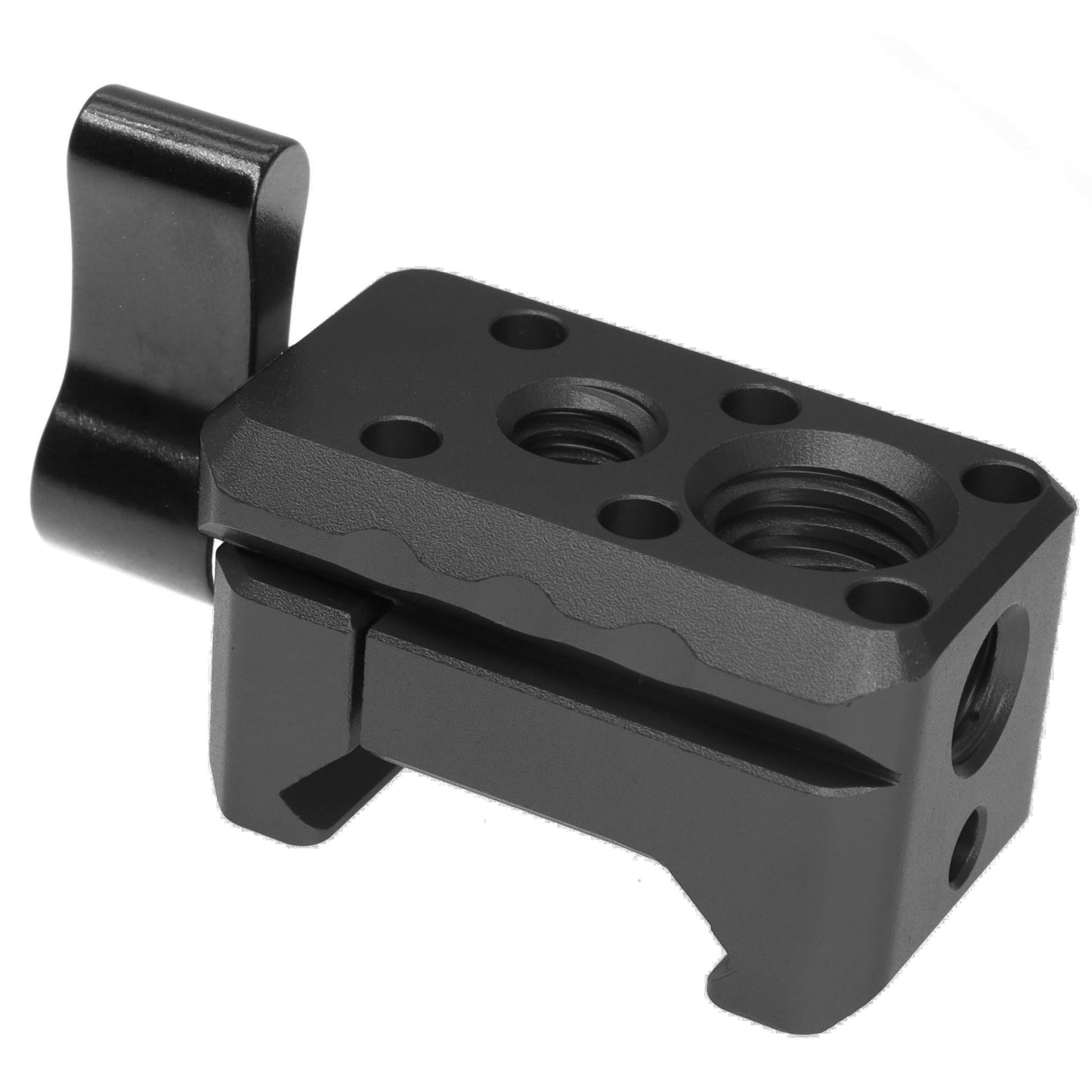 Quick Release NATO Clamp with 1/4"-20 3/8"-16 Thread for Cold Shoe Monitor Support Standard NATO-Clamp for Camera Cage Friction Arm Ballhead Monitor Mount