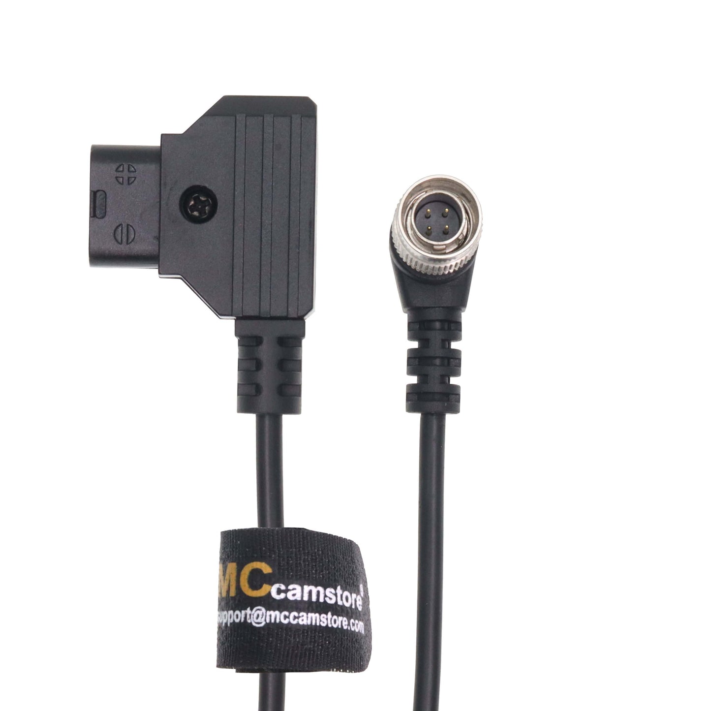 Hirose 4Pin Male to D-Tap for Zoom F4/F8/F8N Sound Devices 633/644/688/788T Coiled Cable