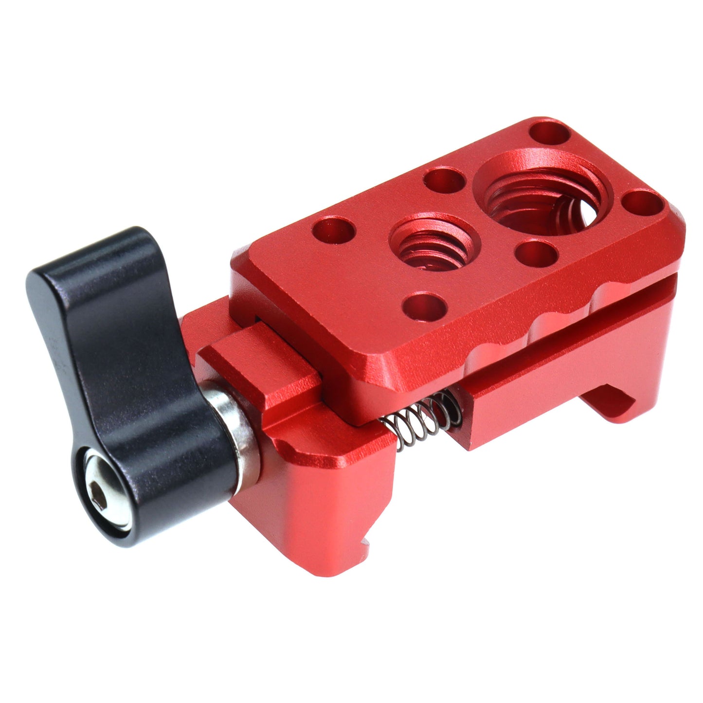 Quick Release NATO Clamp with 1/4"-20 3/8"-16 Thread for Cold Shoe Monitor Support Standard NATO-Clamp for Camera Cage Friction Arm Ballhead Monitor Mount
