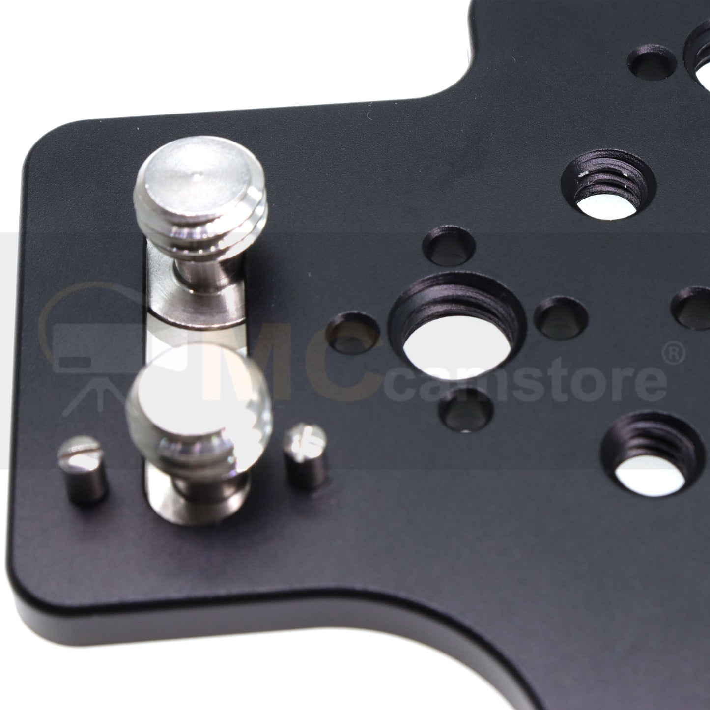 Cheese Plate, Side Mounting 3/8" 1/4" Thread Panel Plate for Sony ARRI RED Teradek Vaxis Rig Wireless Receiver