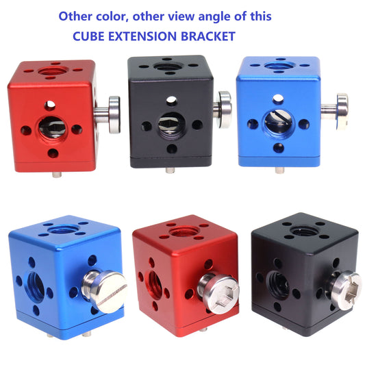 Extension Adapter Cube Top Handle for ARRI Sony RED Camera Monitor Focus Motor Teradek Wireless System with 3/8" Thread Bracket Lock Mounting