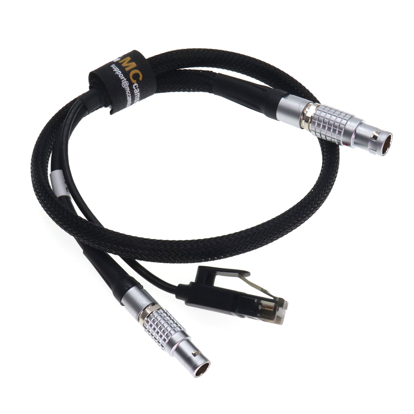 ARRI ETH Rotatable Right Angle 10 Pin to RJ45 and 2 Pin Male 24V Power Cable for Bit Part Bitbox ARRI Alexa Mini LF LF Mini SXT 35 Camera Teradek COLR