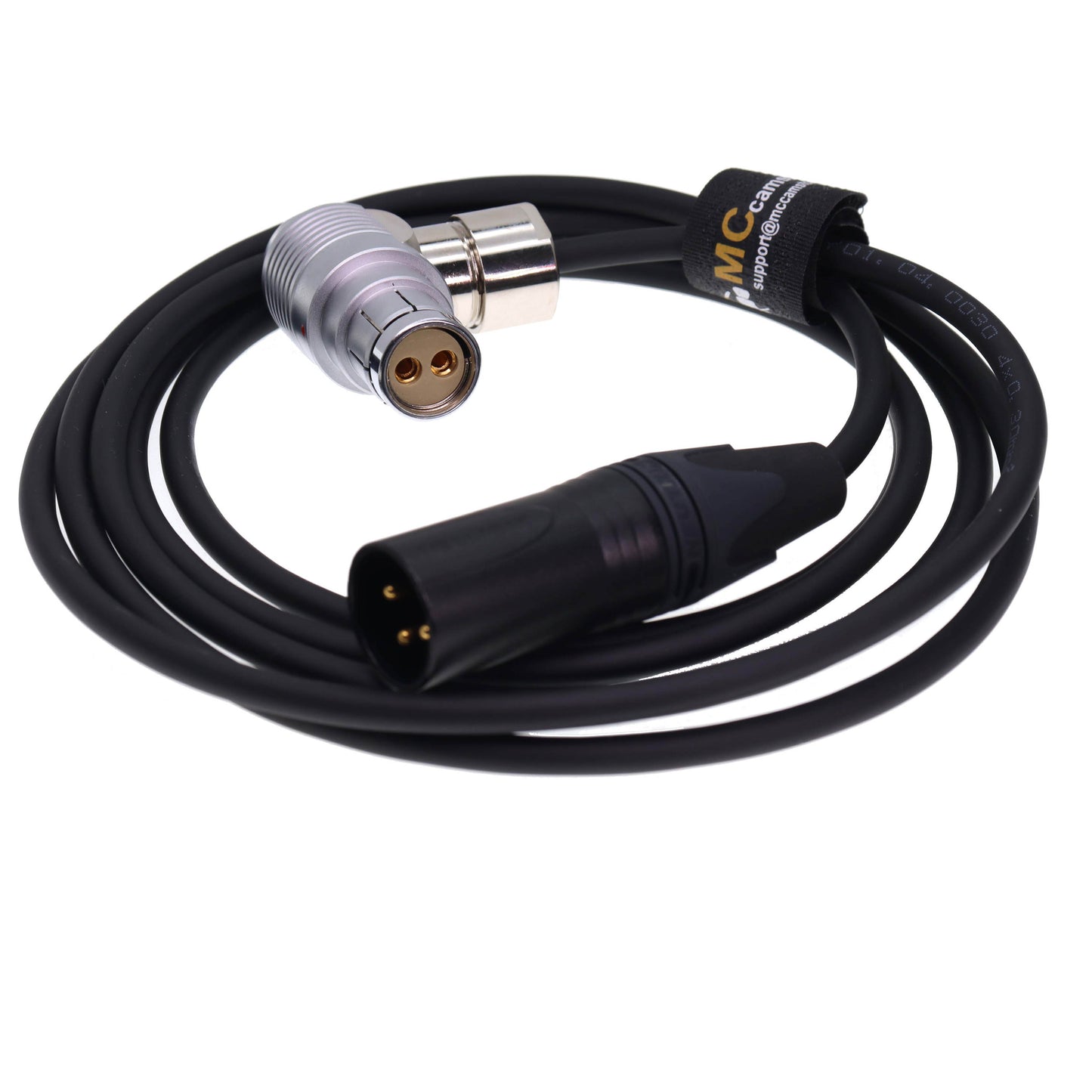 Alexa XT Power Cable, XT Right Angle 2 pin Famale to XLR 3 Pin for Arri Alexa XT SXT/Alexa 65/ Arriflex 435 Camera Power Cable