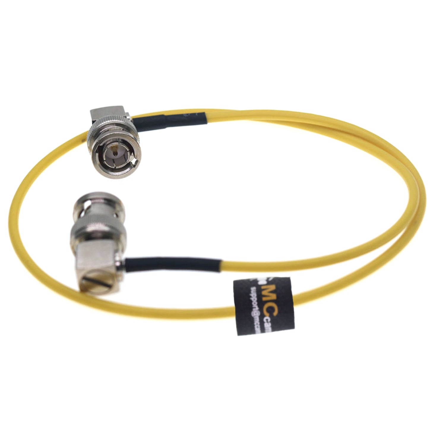 Coaxial BNC Right Angle BNC to BNC Cable for BMPCC Video Camera Monitor Recorder Video Equipment, 2pcs pack