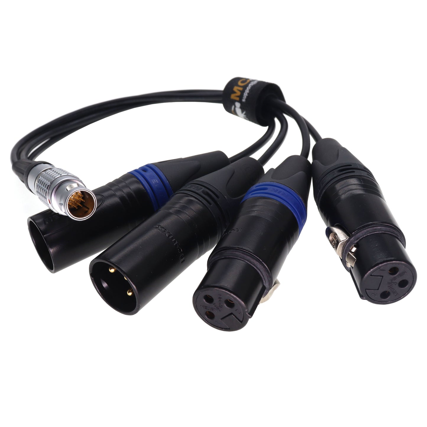10Pin to 2X 3Pin XLR Male and 2X XLR 3 pin Female Breakout Audio Input Output Cable for Atomos Shogun Ninja Inferno Flame Monitor Recorder Audio Splitter Cable