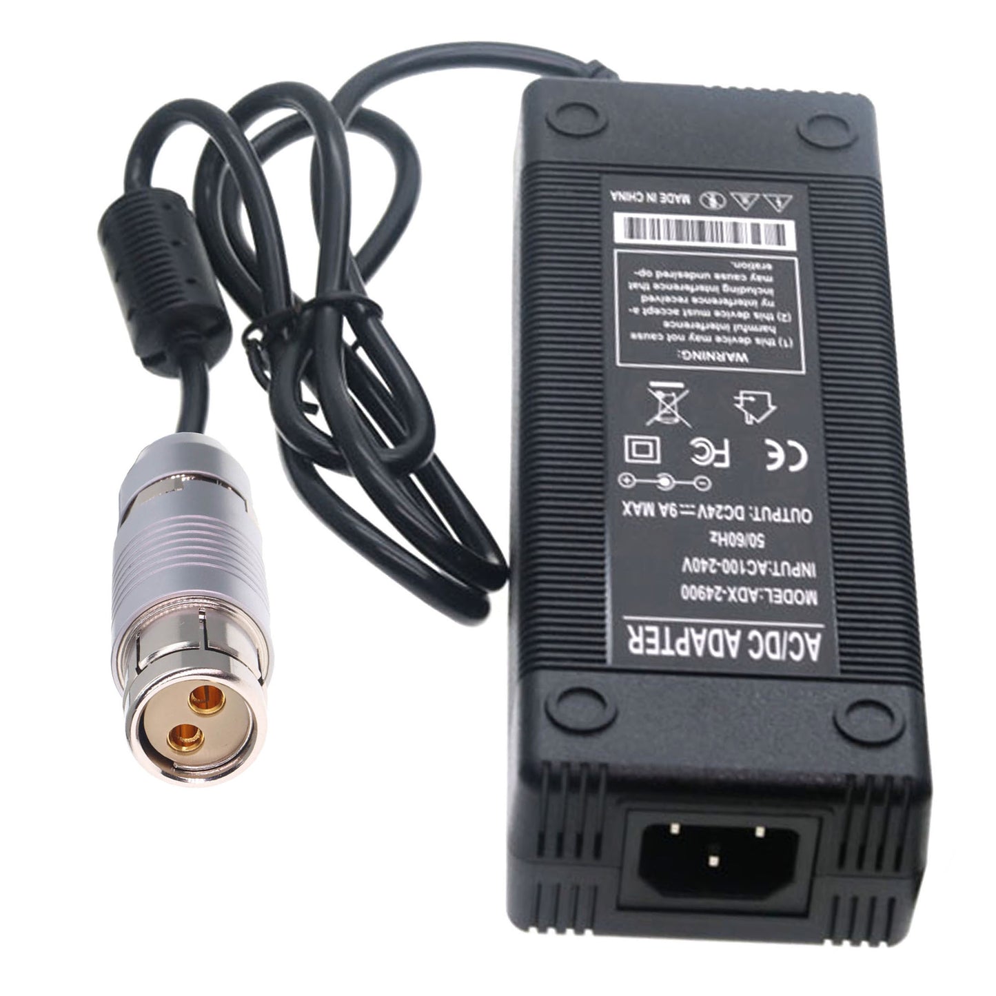 AC DC Power Supply Adapter 24V for ARRI Alexa XT SXT LF SXT-W Classic Camera, 2 Pin Female Connector