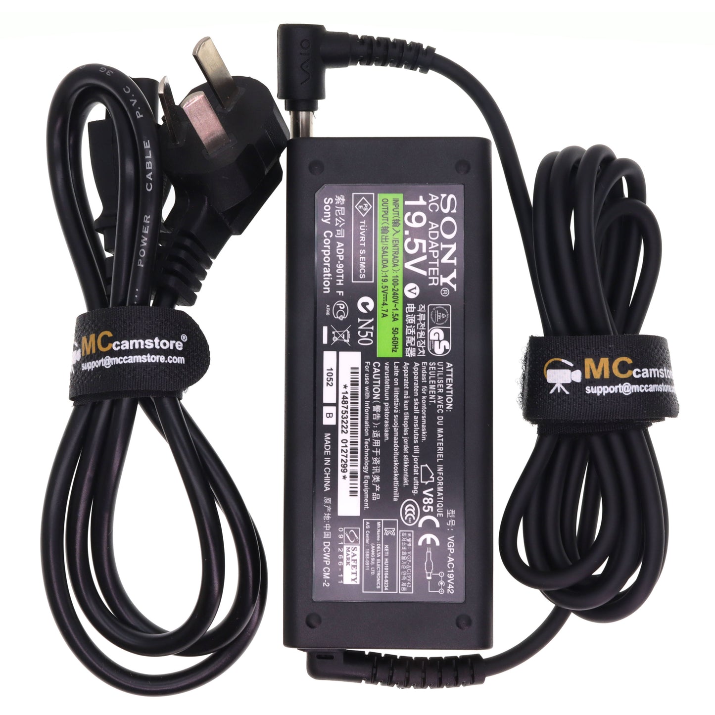 19.2V AC Power Adapter Cable for Sony FX6 FX9 PXW-Z200 Camera Power Cord, 100V-240V to 19.5V
