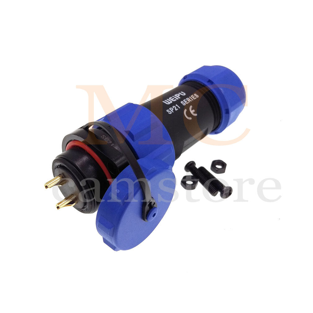 WEIPU SP21 IP68 Waterproof Connector, 2 3 4 5 5B 5C 6 6B 7 9 12 15pin Industrial Aviation LED Lamp Power Cable Plug Socket
