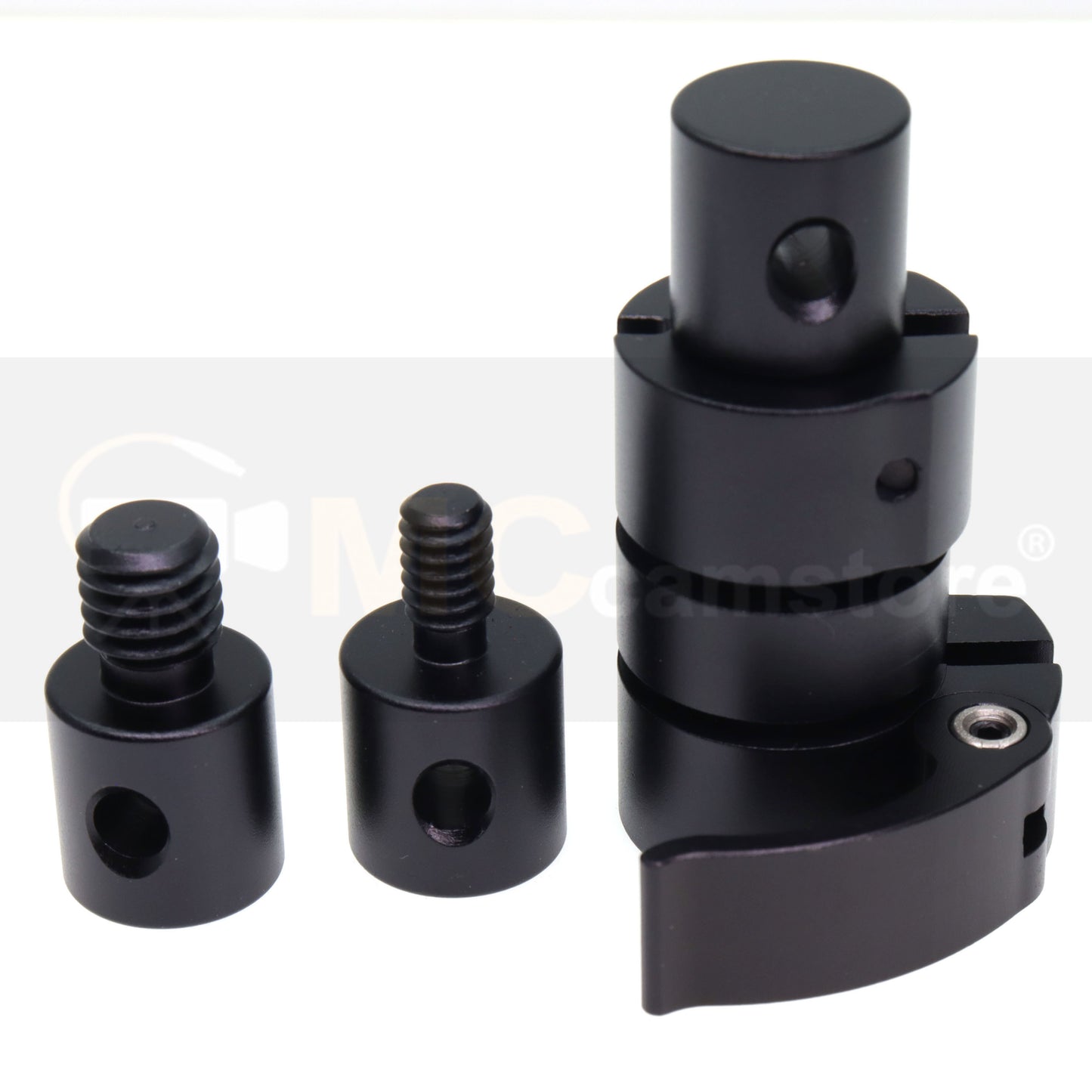 Boom Pole Quick Release System for PSC Microphone Sound Music Blimp Windshield with 3/8" 1/4" Screw Microphone Arm Handheld Boom Pole Mic Adapter