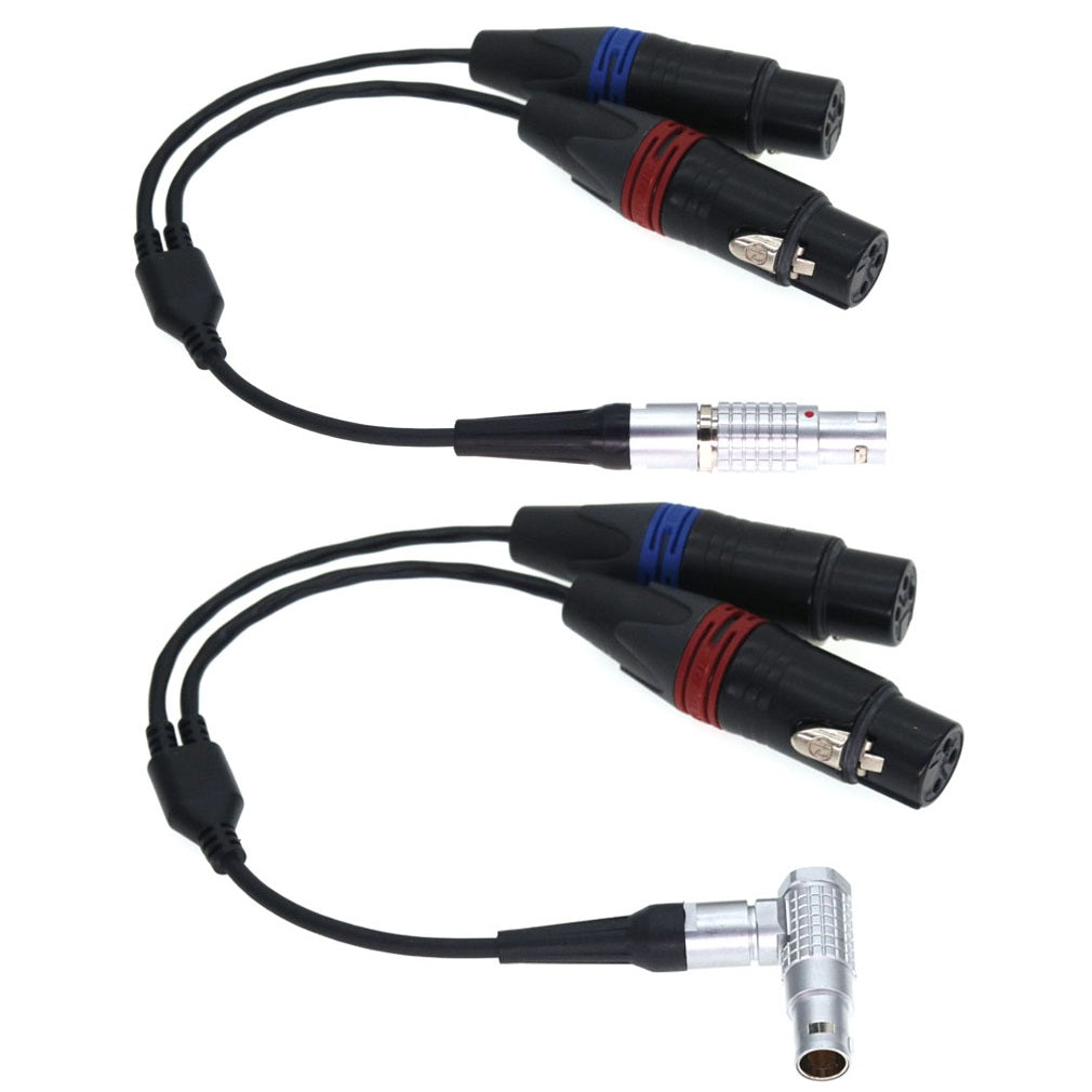 Atomos Right angle 10Pin to 2x XLR Breakout Audio Input Output Cable for Shogun Recorder/Monitor