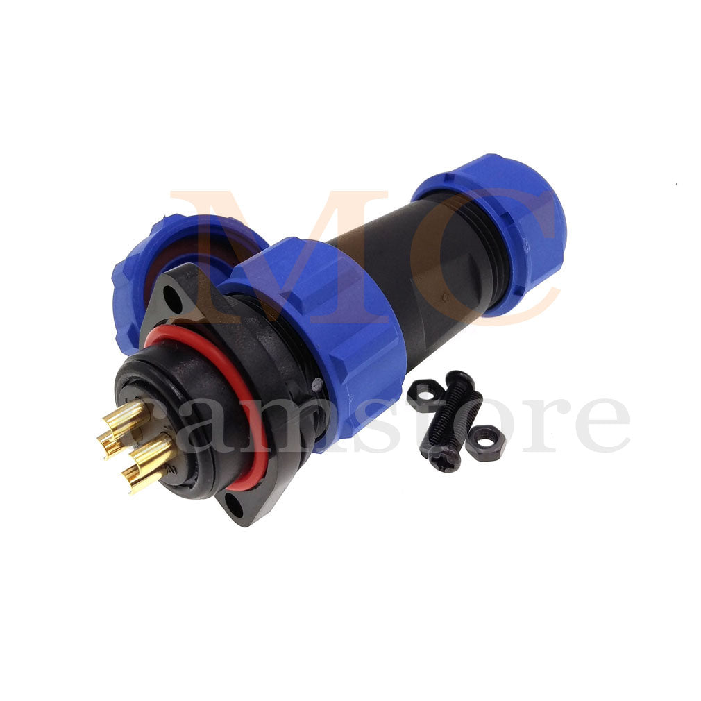 WEIPU SP21 IP68 Waterproof Connector, 2 3 4 5 5B 5C 6 6B 7 9 12 15pin Industrial Aviation LED Lamp Power Cable Plug Socket