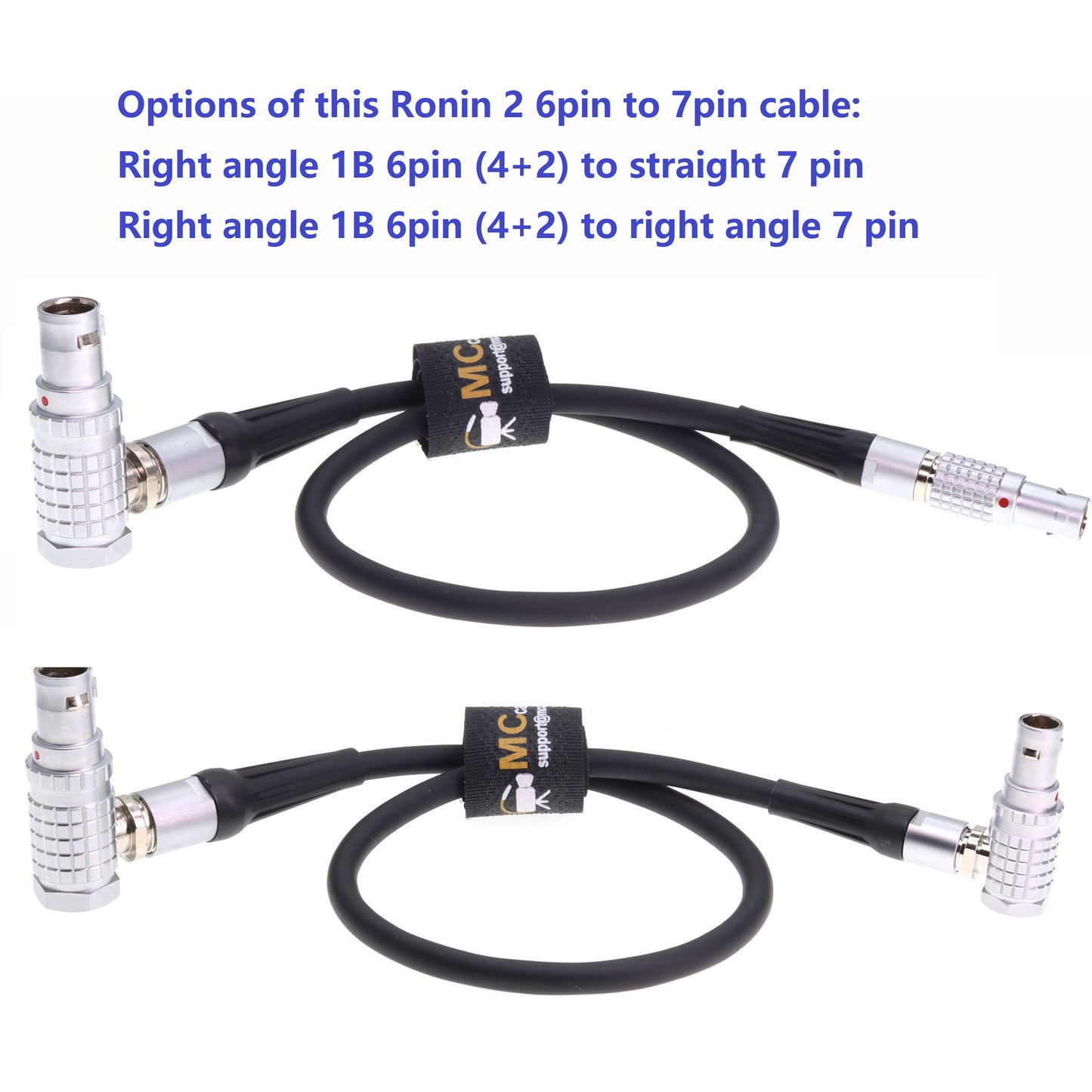 Ronin 2 1B 6 Pin Male to 0B 7 Pin Male Power Cable for Nucleus-M Focus Motor