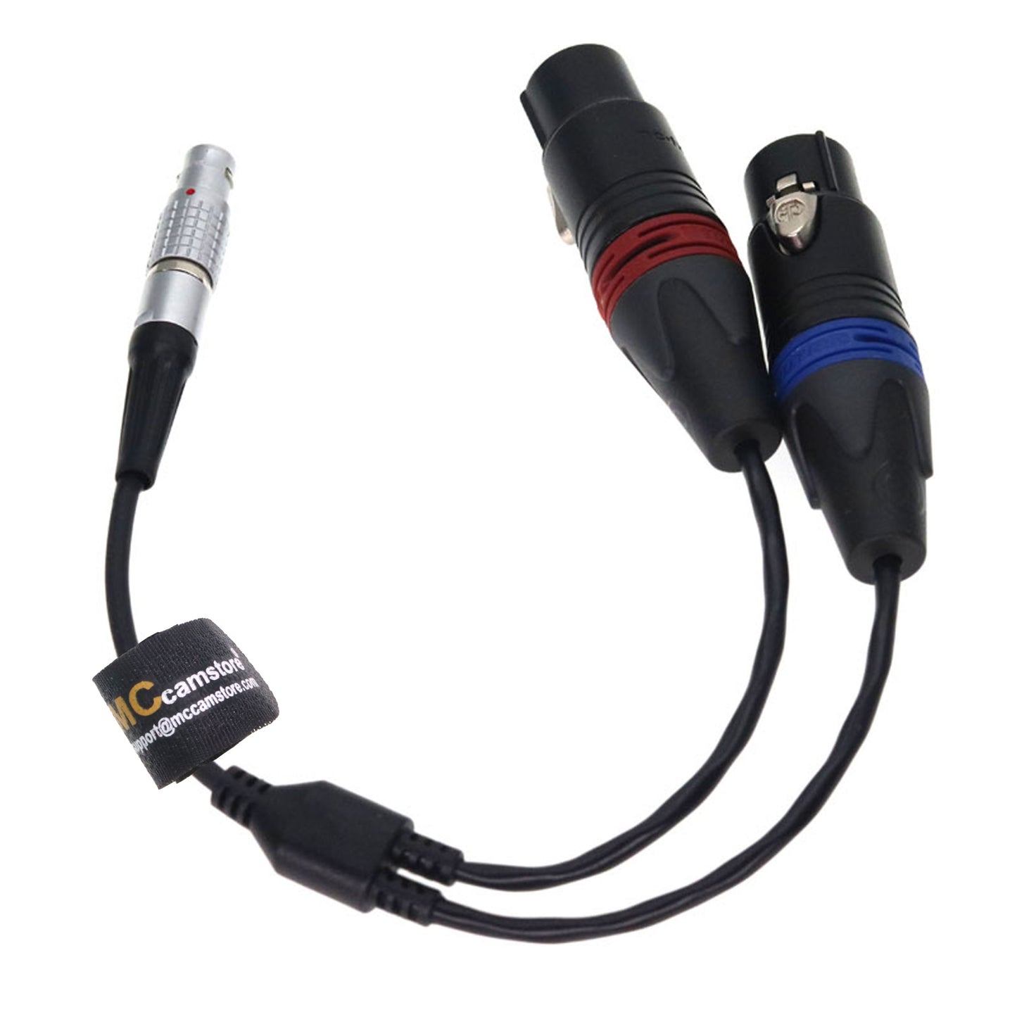 10Pin to Dual XLR 3Pin Female Atomos Breakout Audio Input Splitter Cable for Atomos Shogun Ninja Inferno Flame Audio Input Splitter Cable