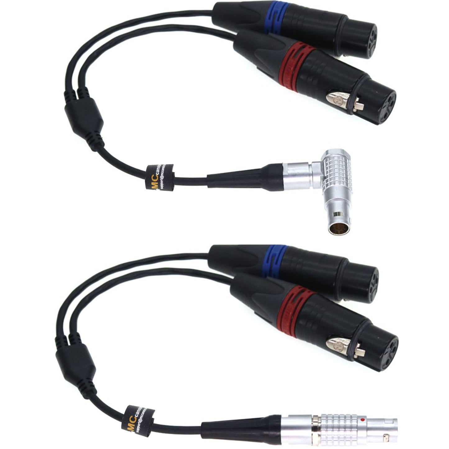 10Pin to Dual XLR 3Pin Female Atomos Breakout Audio Input Splitter Cable for Atomos Shogun Ninja Inferno Flame Audio Input Splitter Cable