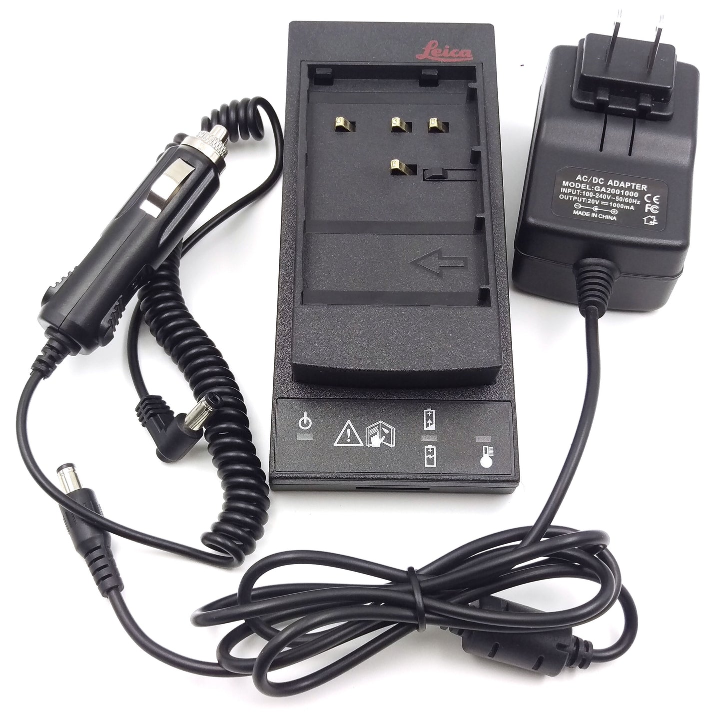 GKL 112 Total Station Battery Car Charging/Wall Charger Adapter for Leica GEB 111 Li-Ion Batteries
