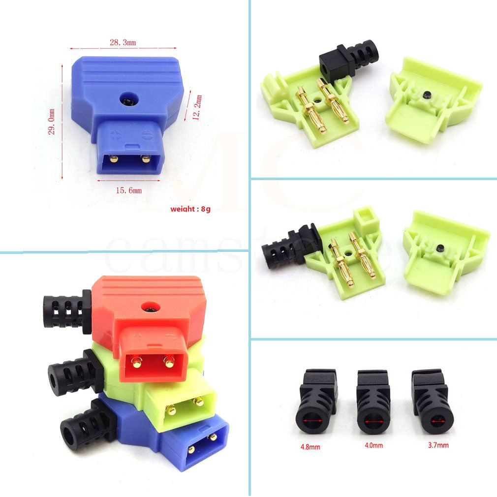 Camera power plug D-tap plug D-TAP male 3.7/4.0/4.8mm Wire diameter