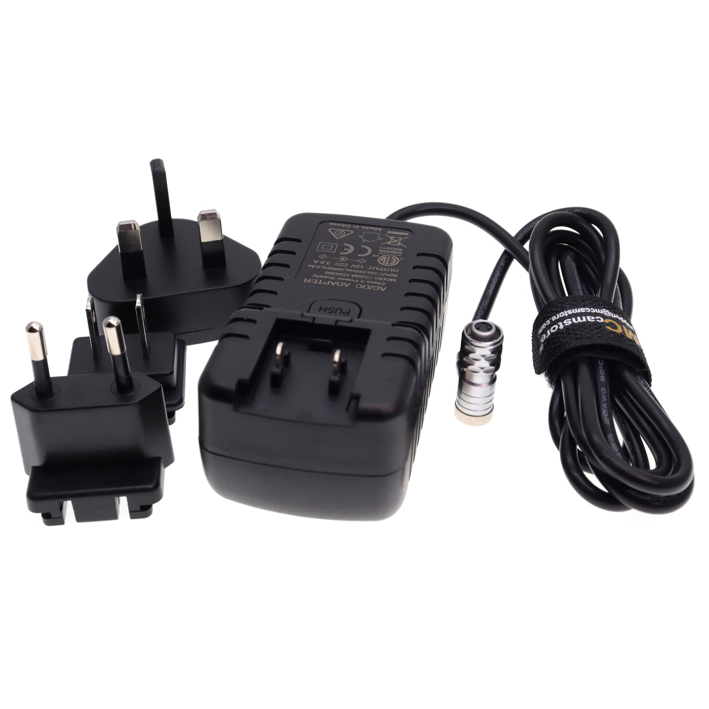 Power Adapter AC 110V to 240V to BMPCC 4K Black Magic 2pin Power Cable 12V 3A for Blackmagic Pocket Cinema Camera 4K, 6K Pro, 6K G2