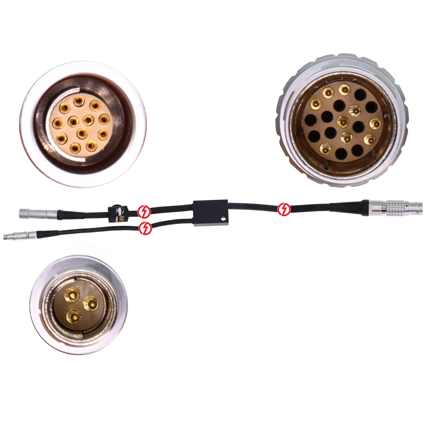 ZMU-3A - CLM/PSC 19 Pin to RS 3 Pin + 12 Pin Female Cable for ARRI K ZMU-3 CLM PSC Supply Cable