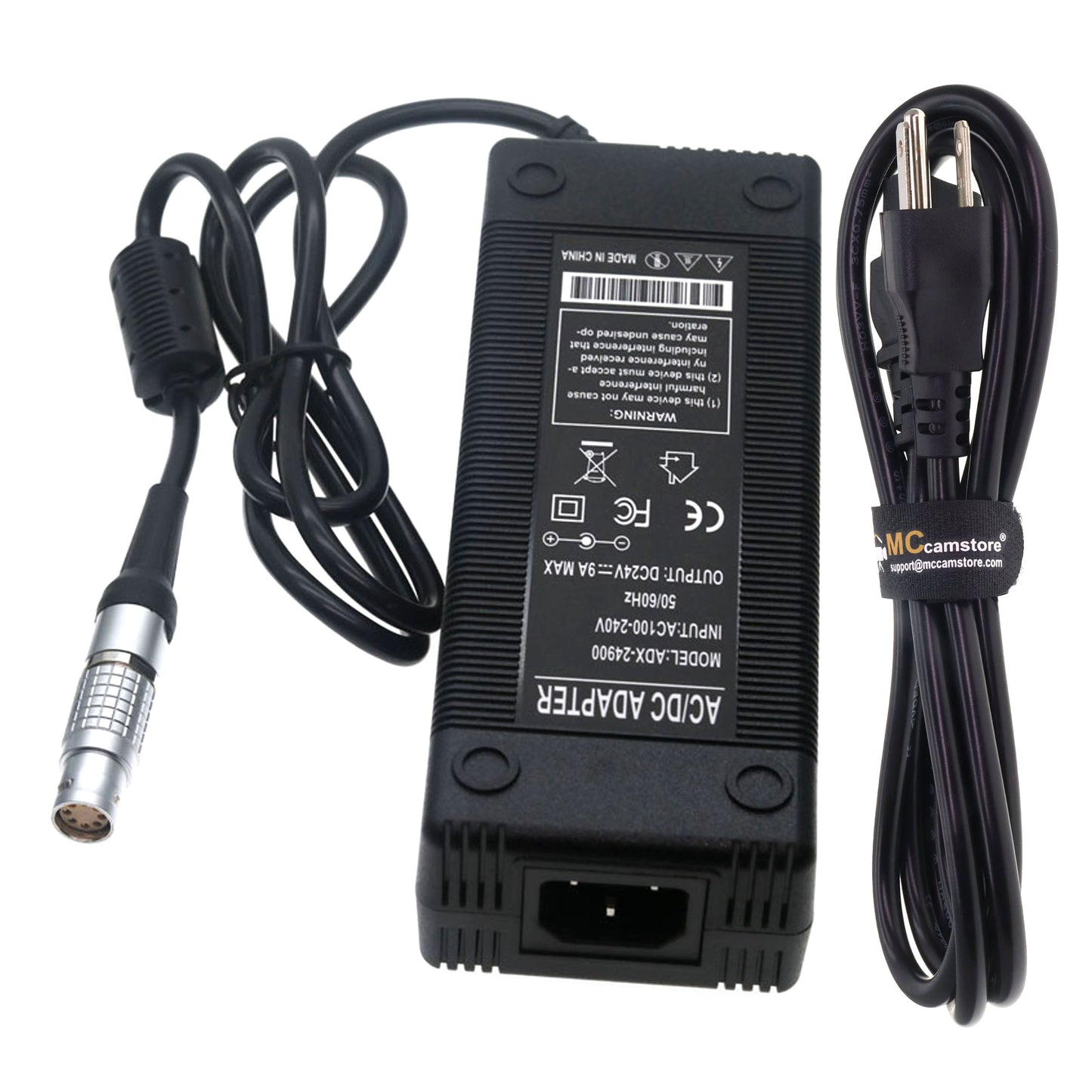 24V AC Power Supply Adapter for ARRI Alexa 35, Alexa Mini, Mini LF, Amira Camera 8 Pin Female Connector 24V 9A