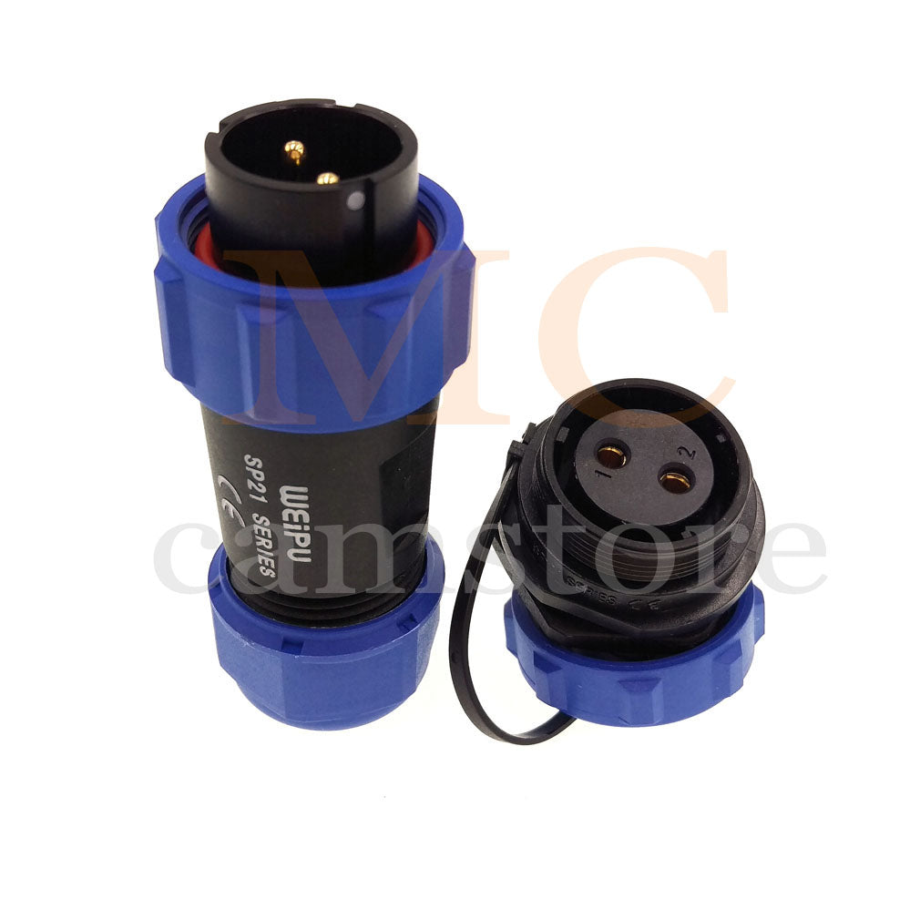WEIPU SP21 IP68 Waterproof Connector, 2 3 4 5 5B 5C 6 6B 7 9 12 15pin Industrial Aviation LED Lamp Power Cable Plug Socket