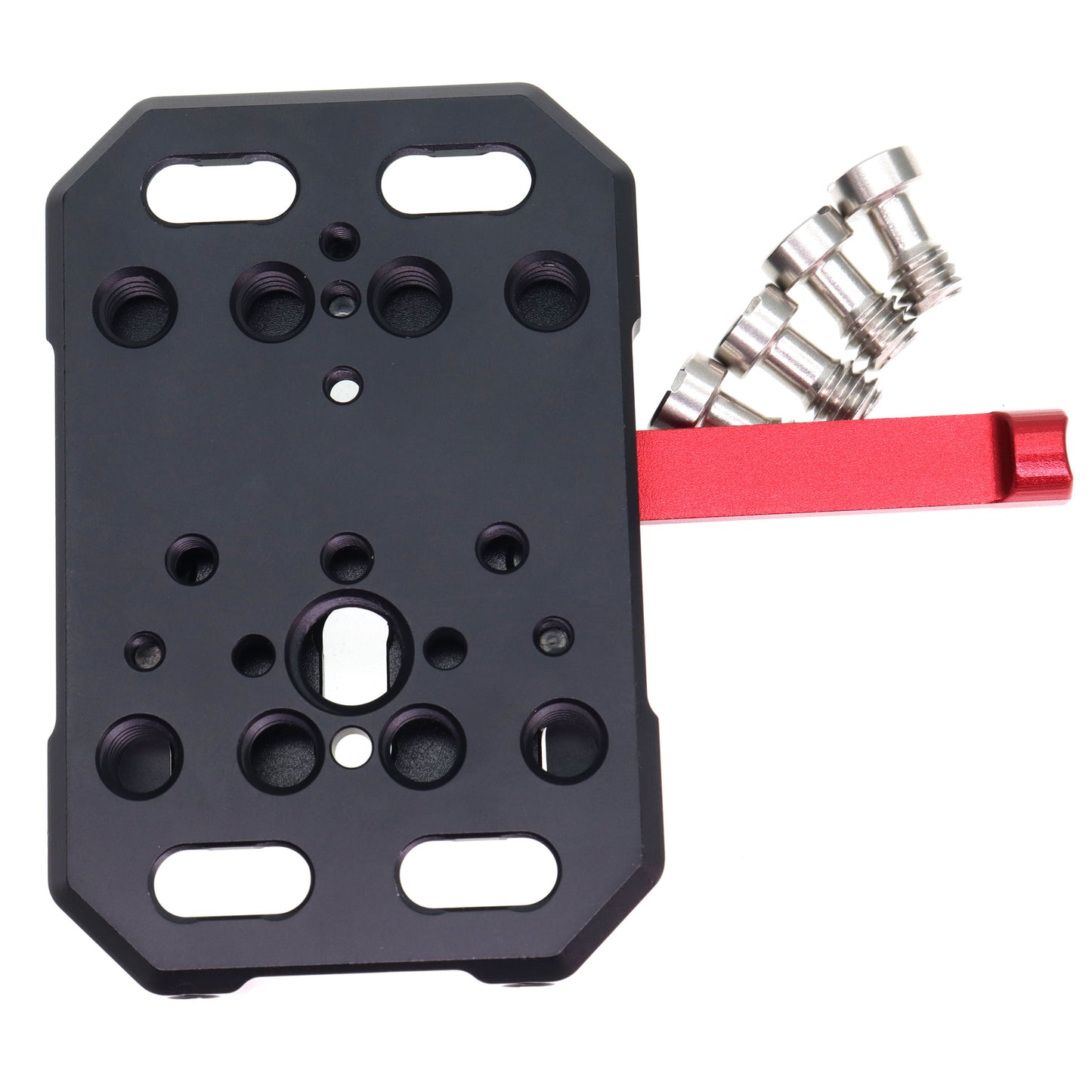 Mini V Mount Battery Plate, V-Lock Mount Battery Plate with 3/8 1/4 Screw for Camera Power Supply
