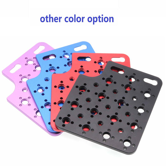Side Expansion Plate Multi-Functional Cheese Plate with 1/4"-20 & 3/8"-16 Threads for ARRI Alexa Mini LF Teradek Vaxis Rig Follow Focus Motor Camera Monitor and Tripod