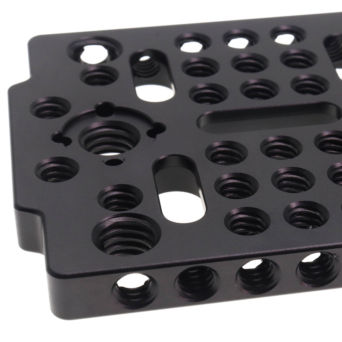 Multi-Functional Cheese Plate with 1/4"-20 3/8"-16 Threads, Switching Mounting Plate w/Locating Point for ARRI for Camera and Tripod Portable Cheese-Plates for Blackmagic URSA Cine