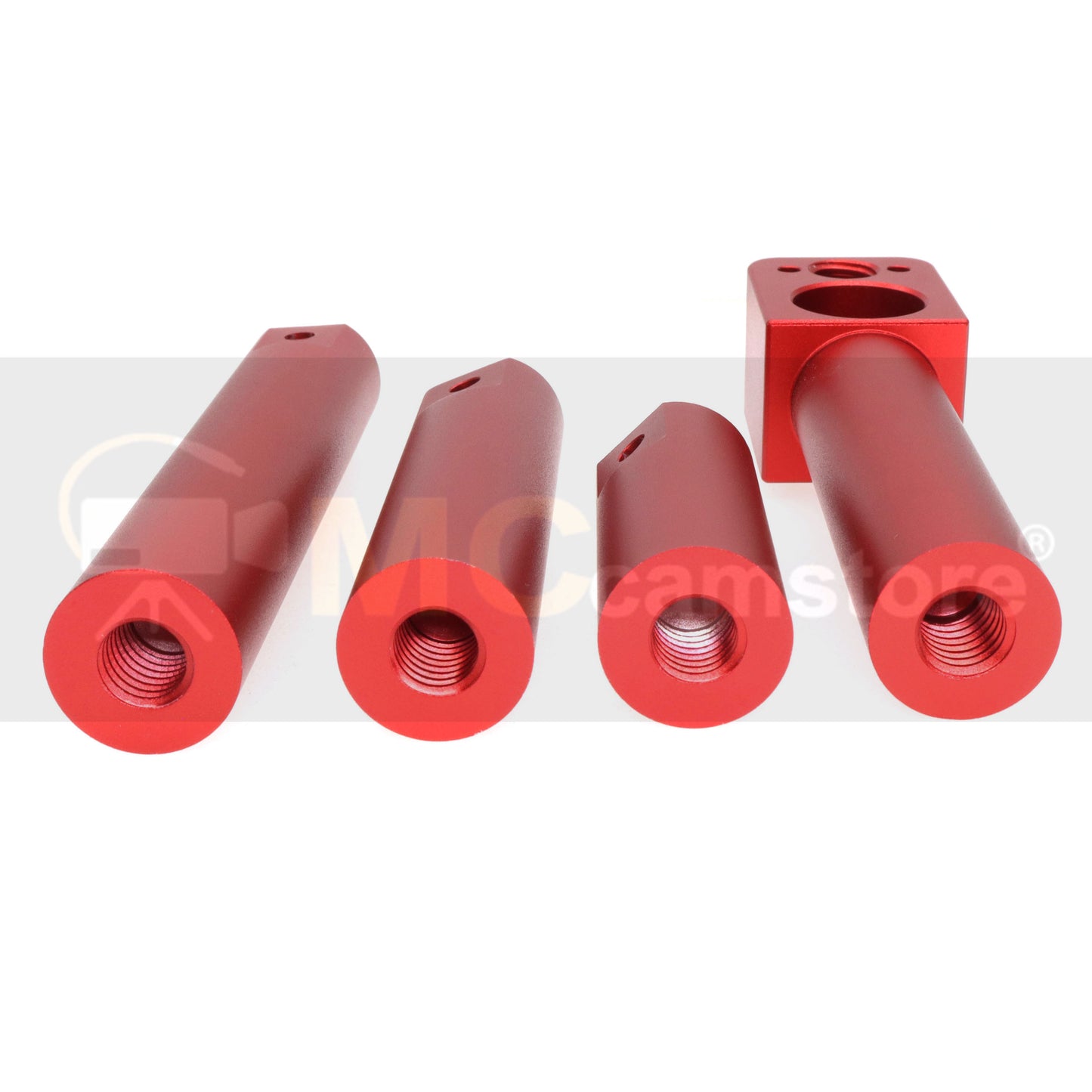 19mm Extension Rod Tube, 4 Sections Bracket Pole for Sony ARRI RED Camera Wireless Follow Focus Lens Motor Shoulder Rail Mounting with 3/8" Thread