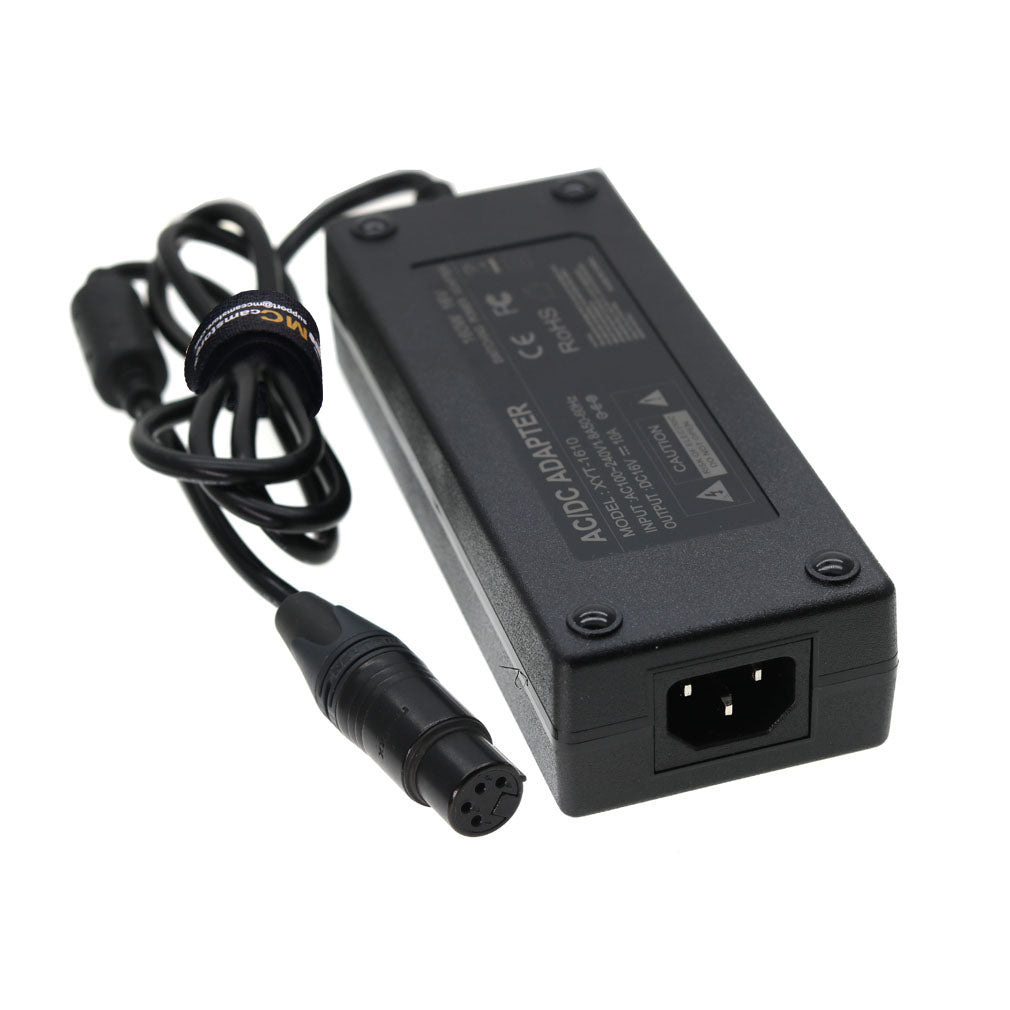 XLR 4 Pin AC Power Supply Adapter for Sony PMW F55 Venice Canon C400 C300 III C500 II C700 Blackmagic URSA VariCam Camera SmallHD 2400 16V 10A 160W