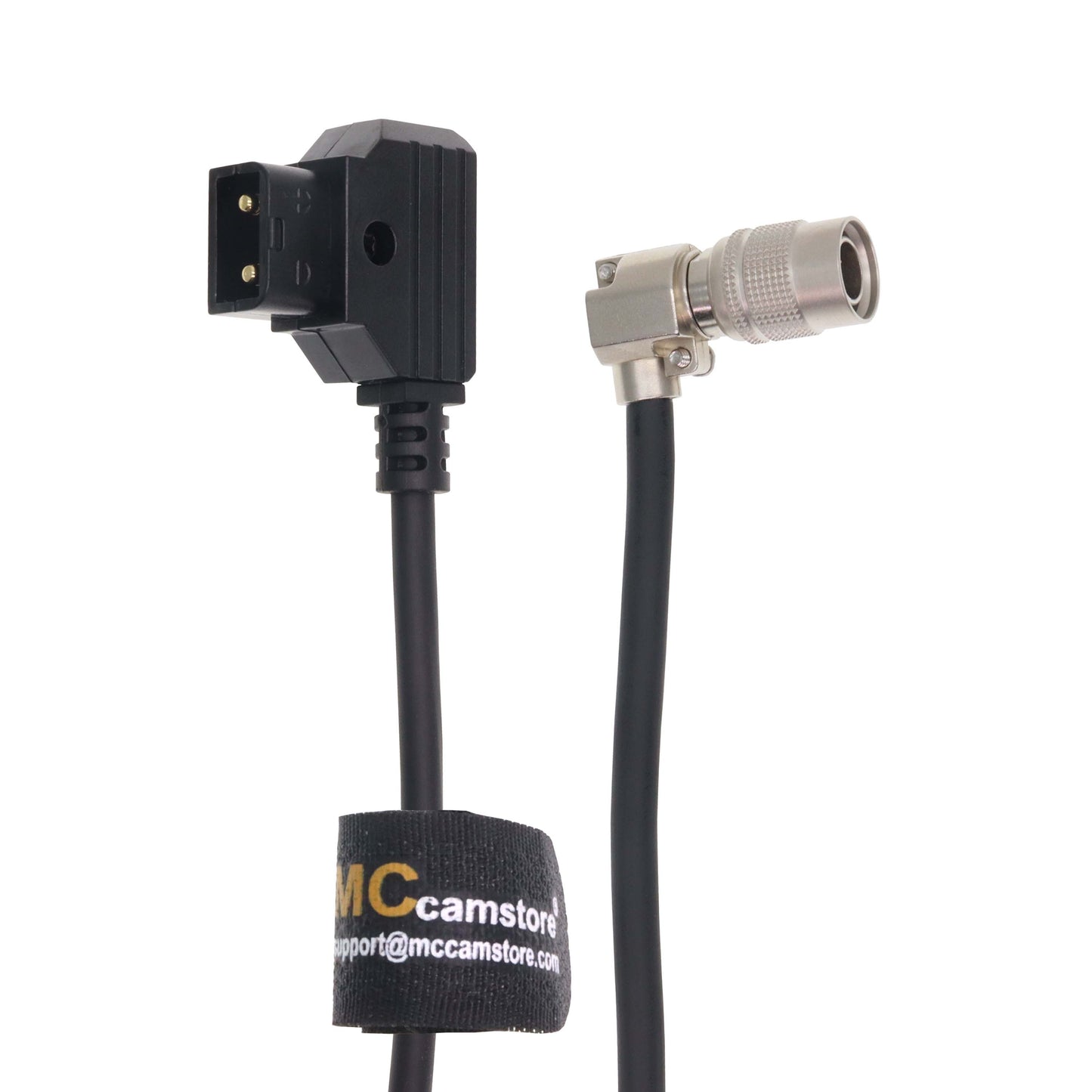 Hirose 4Pin Male to D-Tap for Zoom F4/F8/F8N Sound Devices 633/644/688/788T Coiled Cable