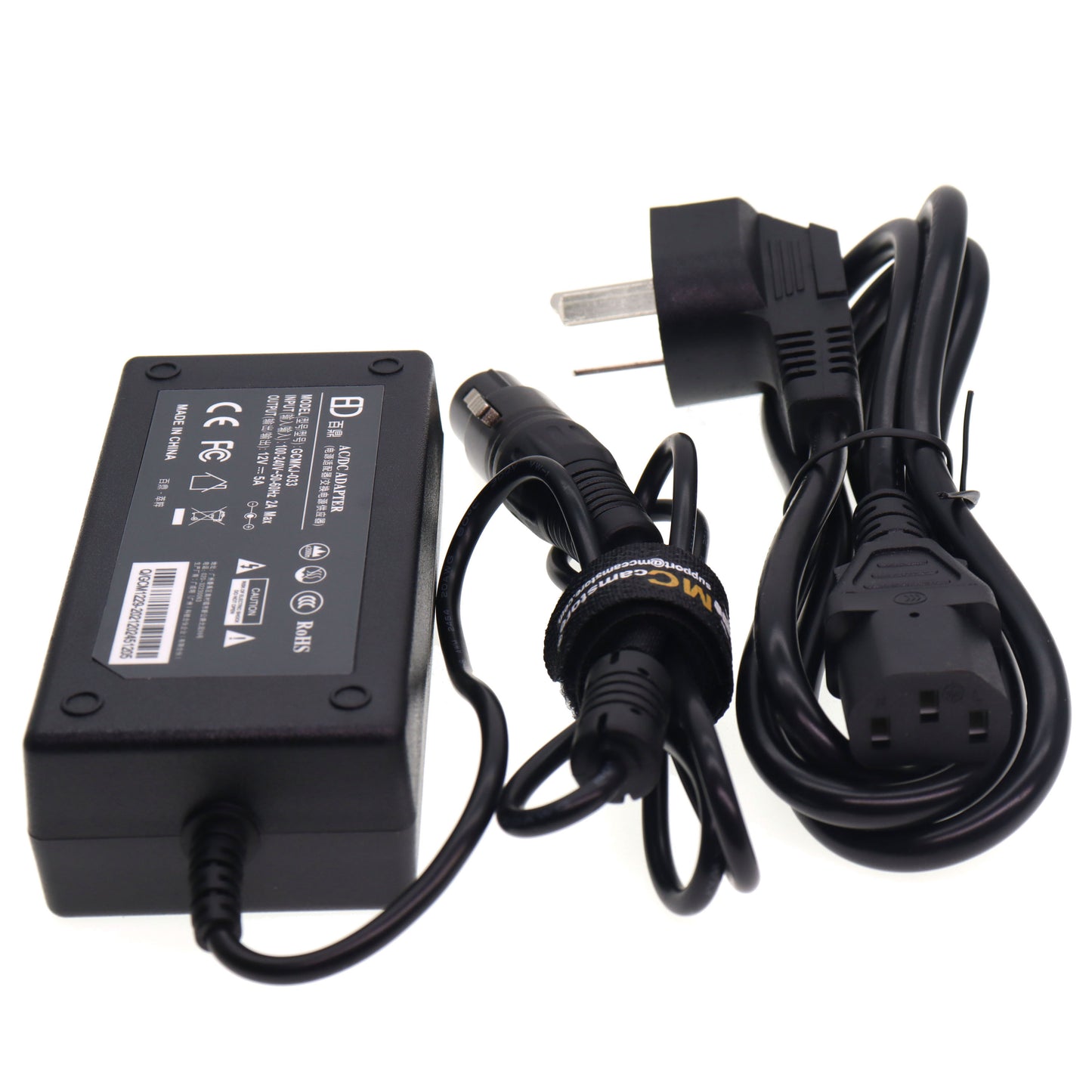 4 pin XLR 12V 5A Power Supply Cable for Sony PMW F55 F3, Venice, Canon C300 MKII, C500 MKII, C700 Monitor and Blackmagic URSA, VariCam Cameras