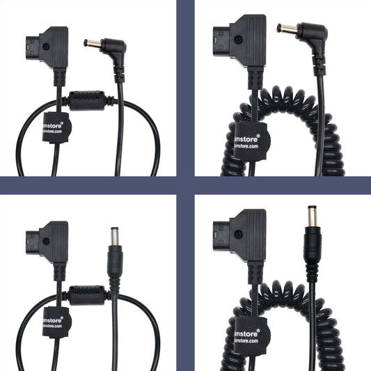 D Tap To DC 2.5 Power Cable for For Blackmagic Atomos SmallHD KiPRO Ikan Monitor Dc 12v Power Cord