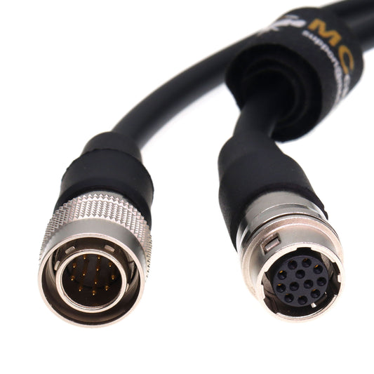 12 Pin Hirose Male to 12 Pin Female Extension Cords Camera Lens Control Cable I/O Trigger Line